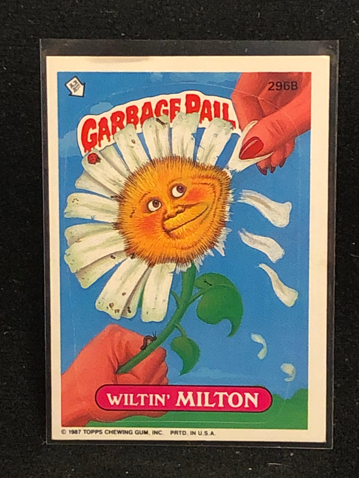 Garbage Pail Kids Original Series 8 (os8) 296b Wiltin Milton