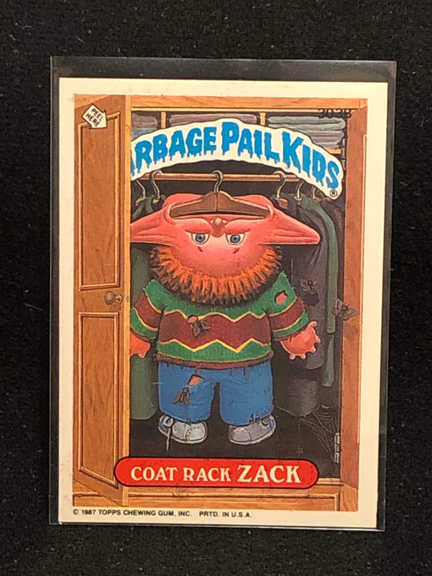 Garbage Pail Kids Original Series 8 (os8) 303b Coat Rack Zack