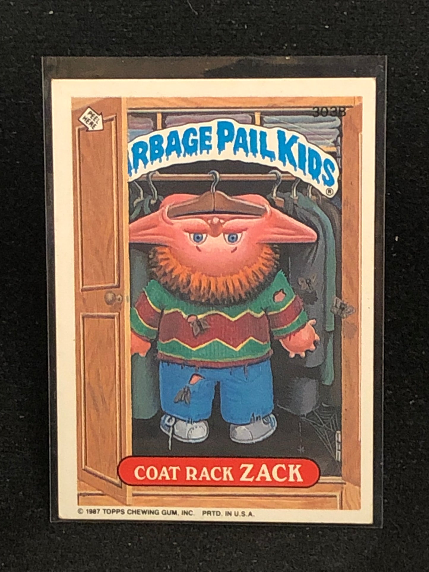 Garbage Pail Kids Original Series 8 (os8) 303b Coat Rack Zack