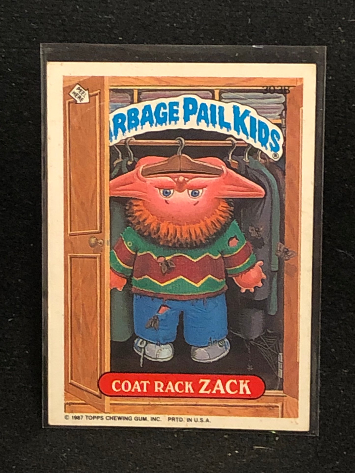 Garbage Pail Kids Original Series 8 (os8) 303b Coat Rack Zack