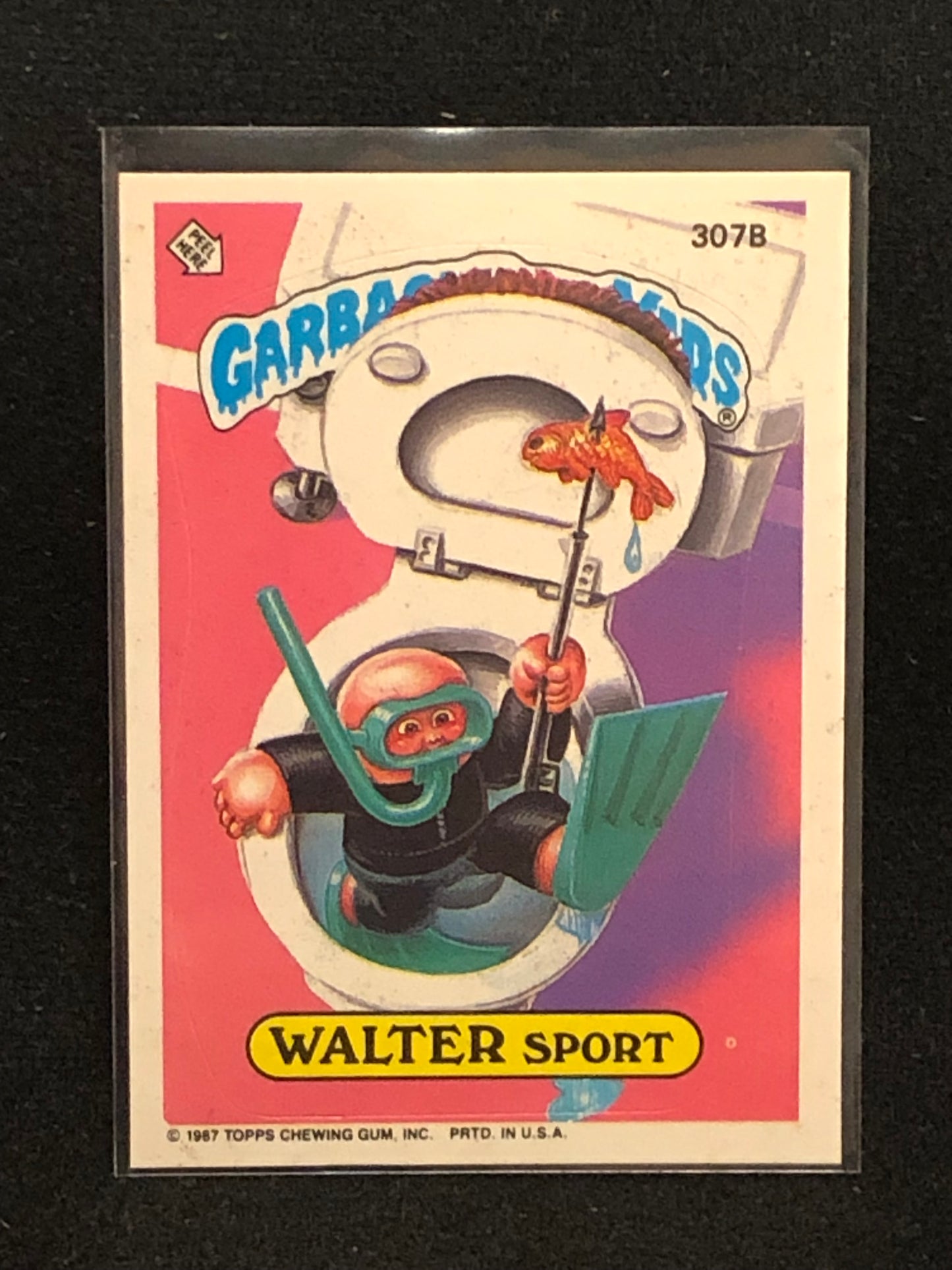 Garbage Pail Kids Original Series 8 (os8) 307b Walter Sport