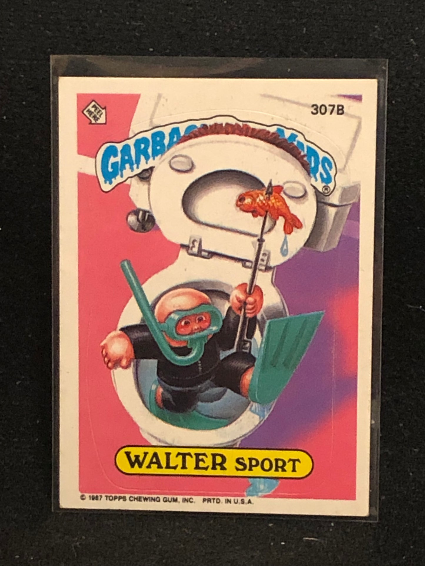 Garbage Pail Kids Original Series 8 (os8) 307b Walter Sport