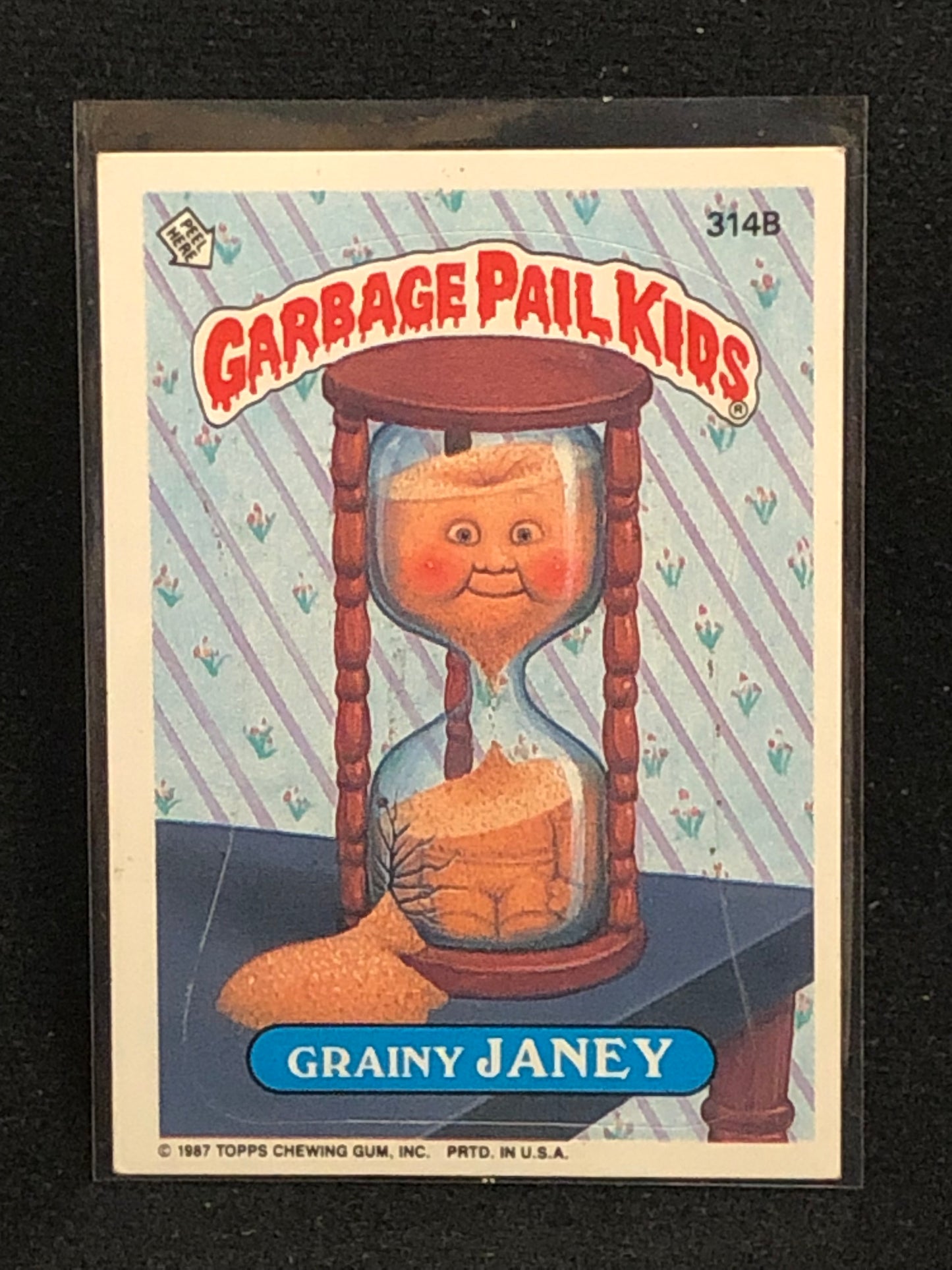 Garbage Pail Kids Original Series 8 (os8) 314b Grainy Janey