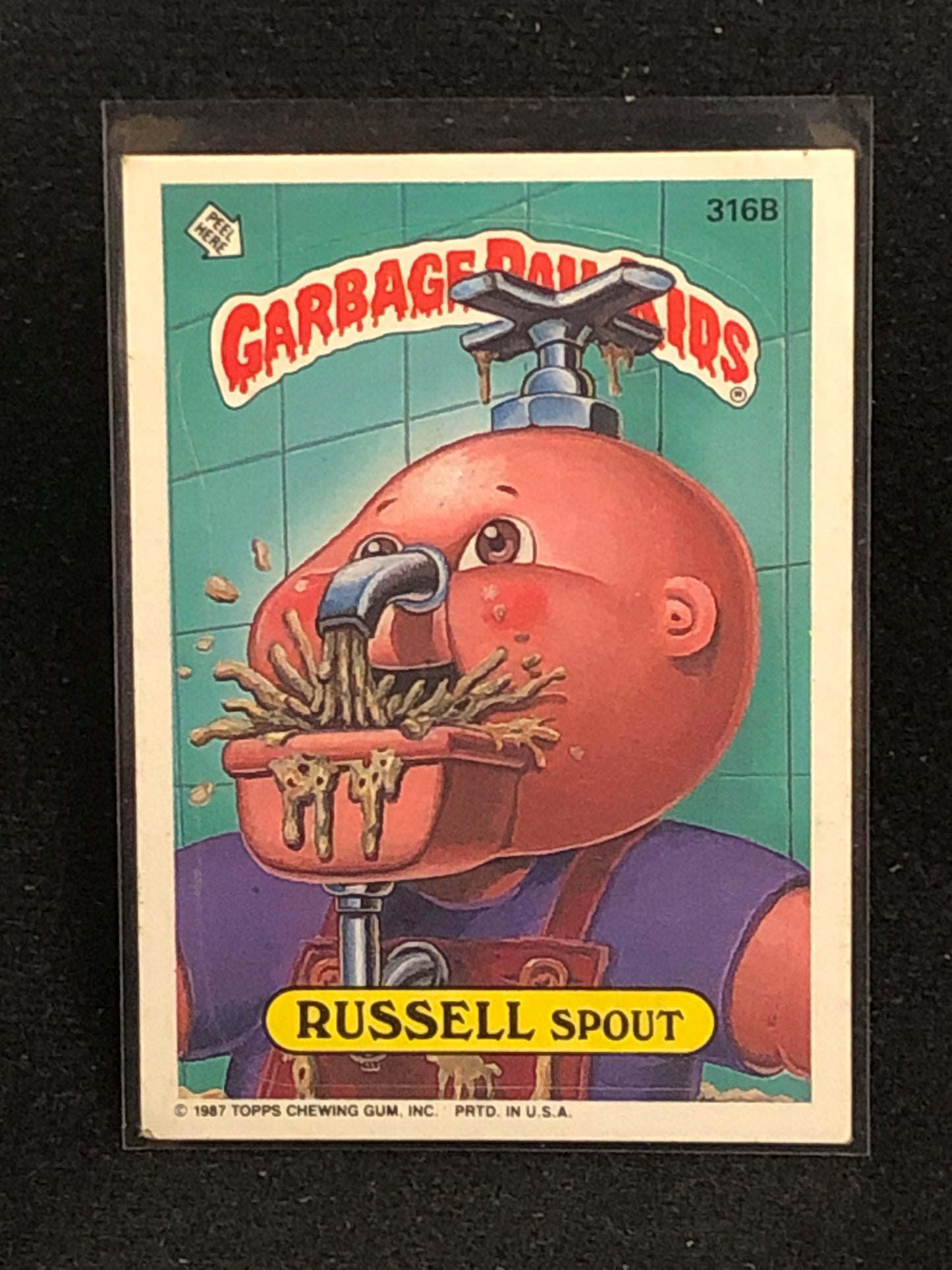 Garbage Pail Kids Original Series 8 (os8) 316b Russell Spout