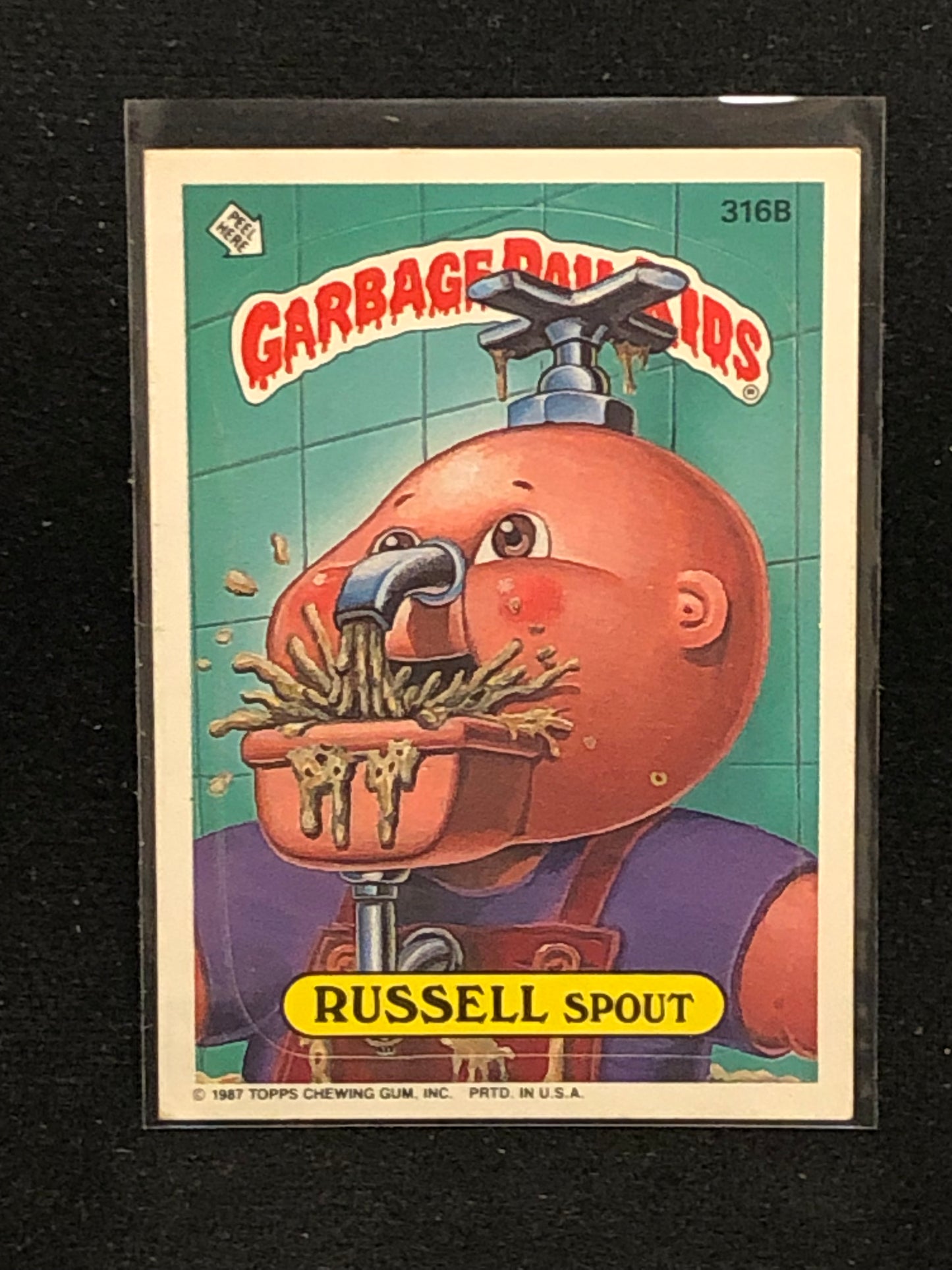 Garbage Pail Kids Original Series 8 (os8) 316b Russell Spout