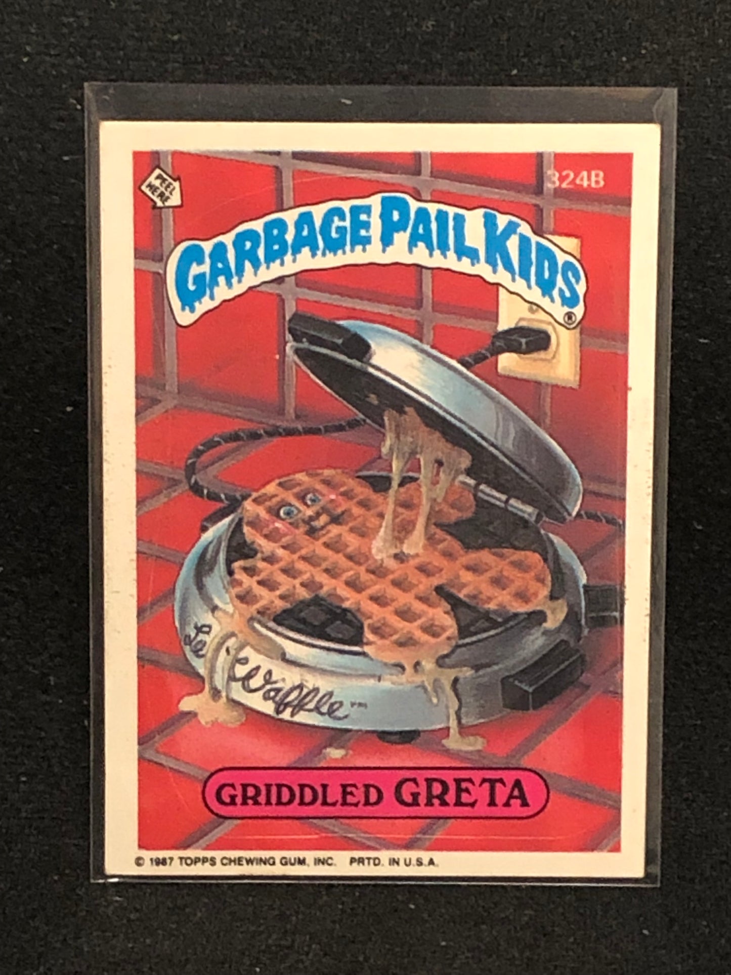 Garbage Pail Kids Original Series 8 (os8) 324b Griddled Greta