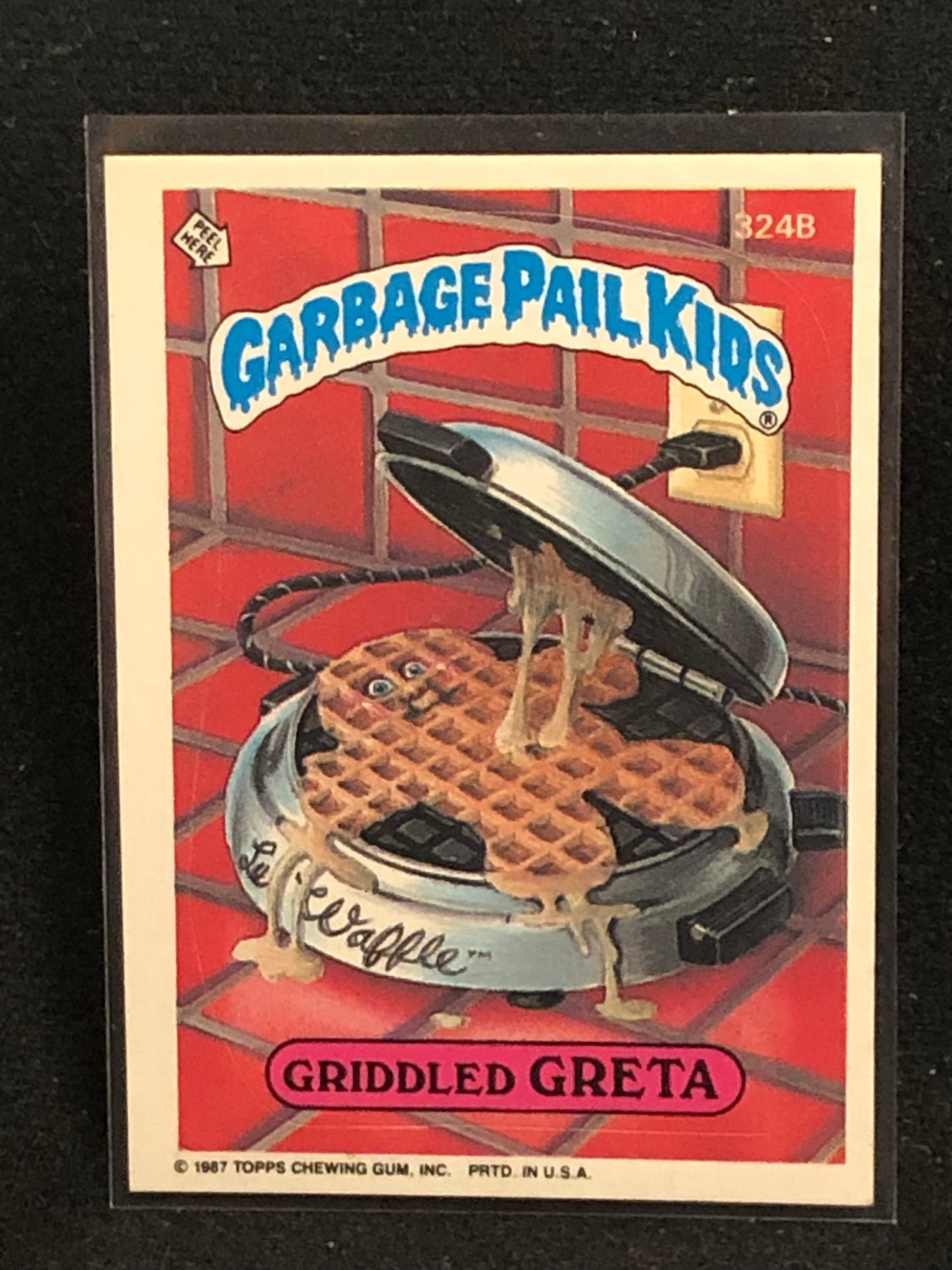 Garbage Pail Kids Original Series 8 (os8) 324b Griddled Greta