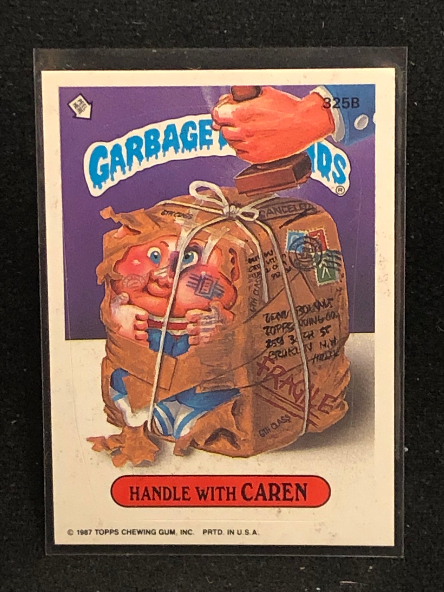 Garbage Pail Kids Original Series 8 (os8) 325b Handle With Caren