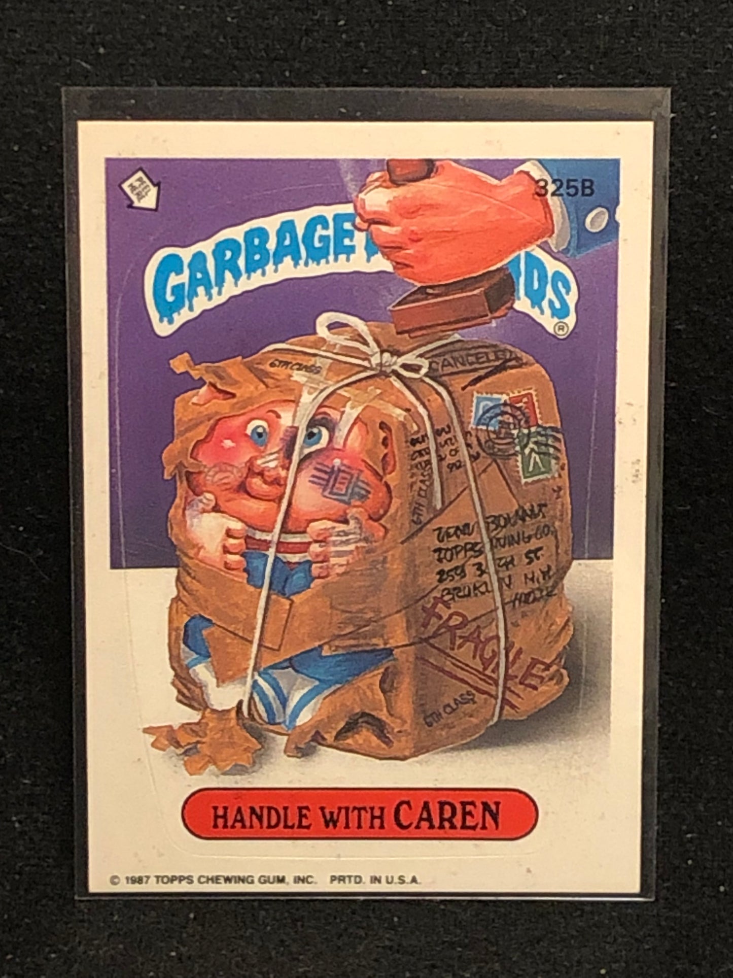 Garbage Pail Kids Original Series 8 (os8) 325b Handle With Caren