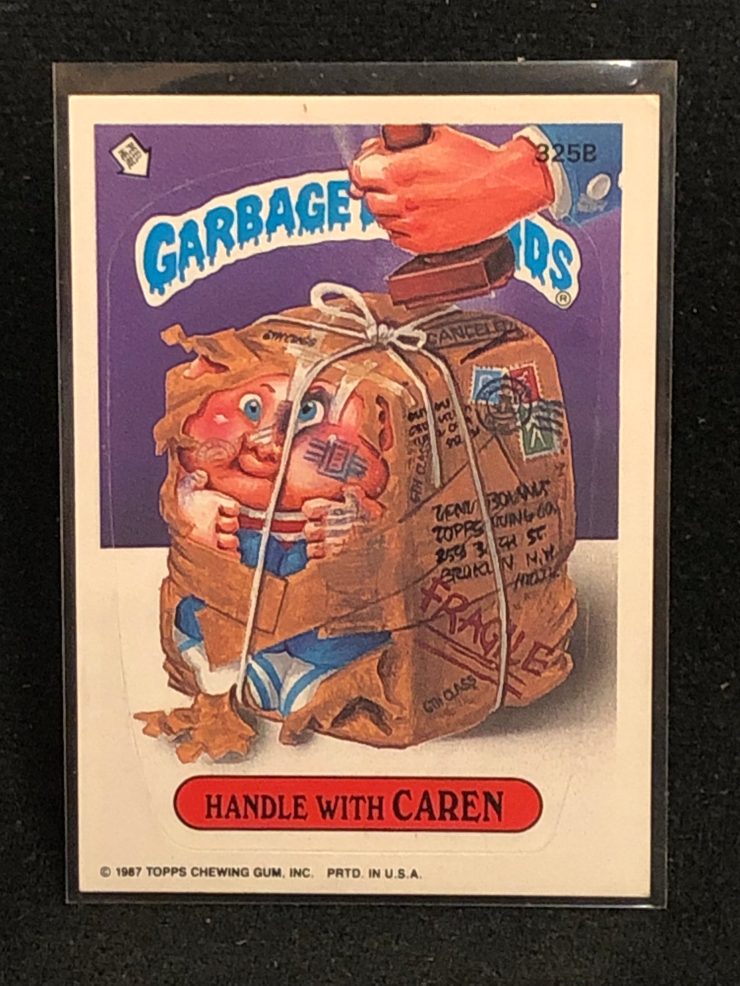 Garbage Pail Kids Original Series 8 (os8) 325b Handle With Caren