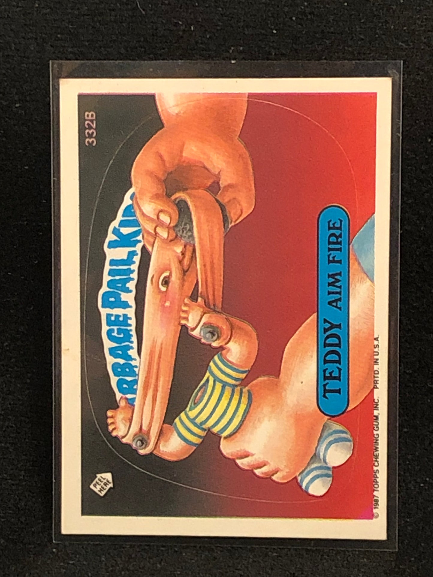 Garbage Pail Kids Original Series 8 (os8) 332b Teddy Aim Fire