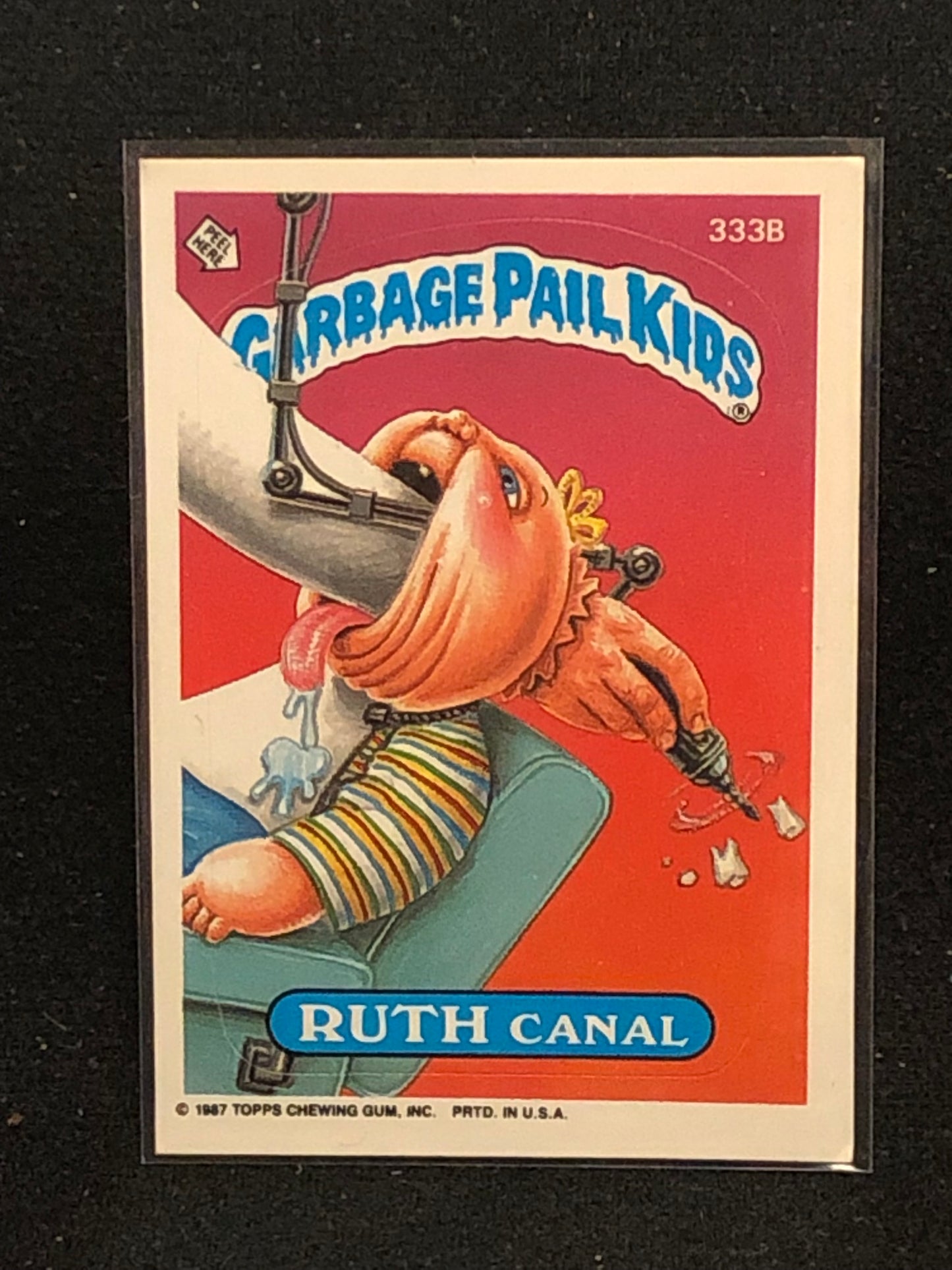 Garbage Pail Kids Original Series 8 (os8) 333b Ruth Canal