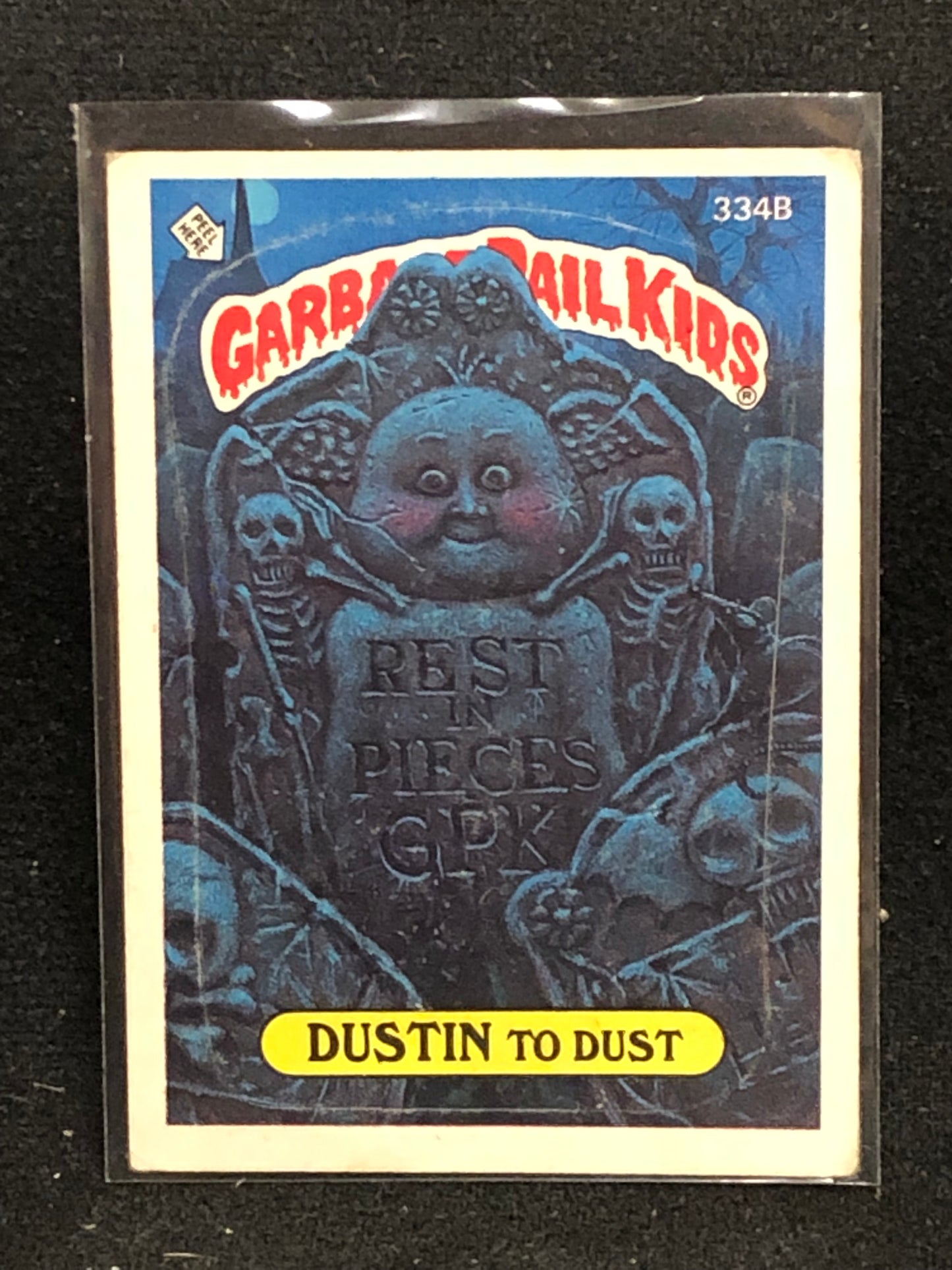 Garbage Pail Kids Original Series 8 (os8) 334b Dustin To Dust