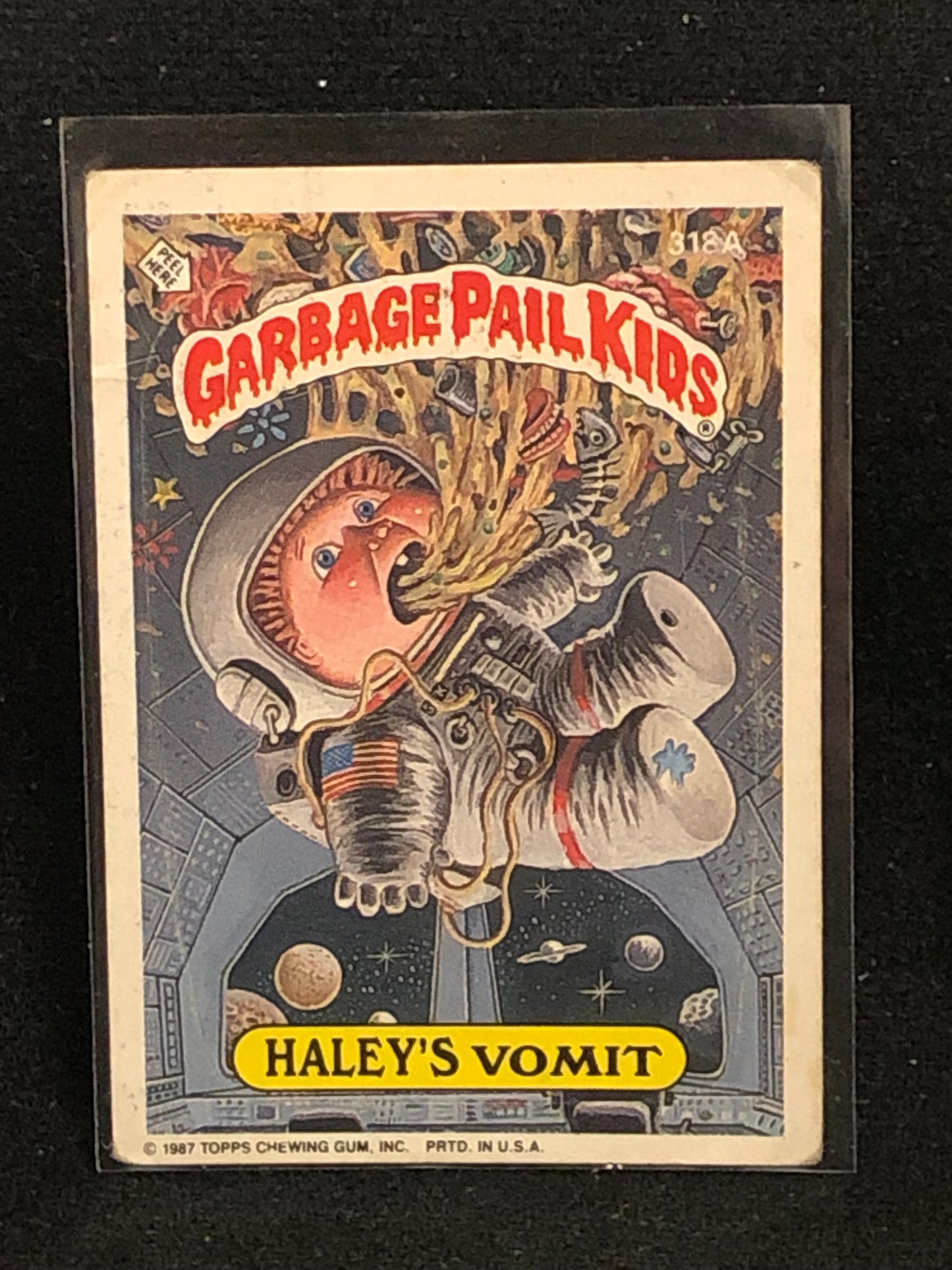 Garbage Pail Kids Original Series 8 (os8) 318a Haley's Vomit