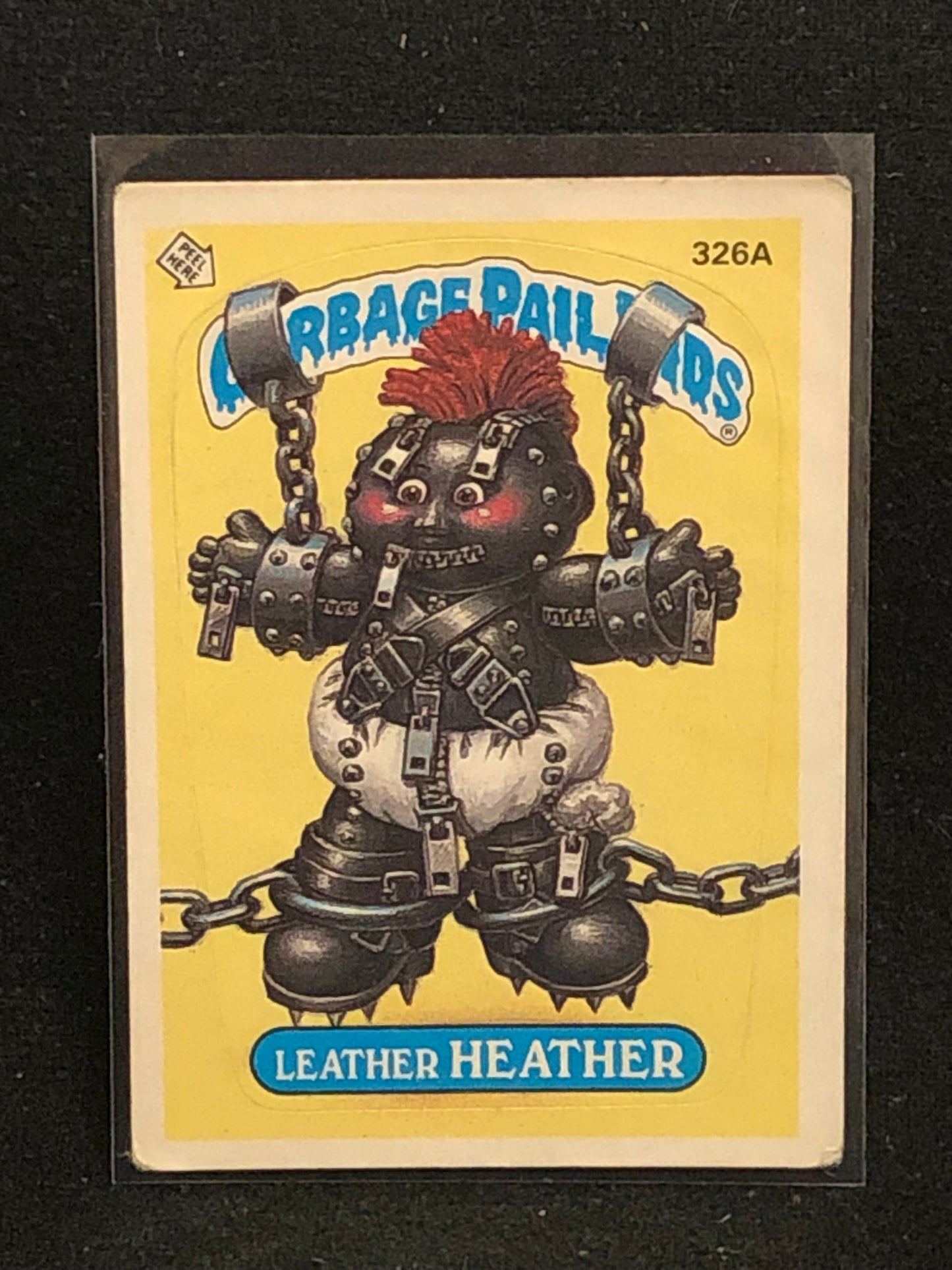 Garbage Pail Kids Original Series 8 (os8) 326a Leather Heather