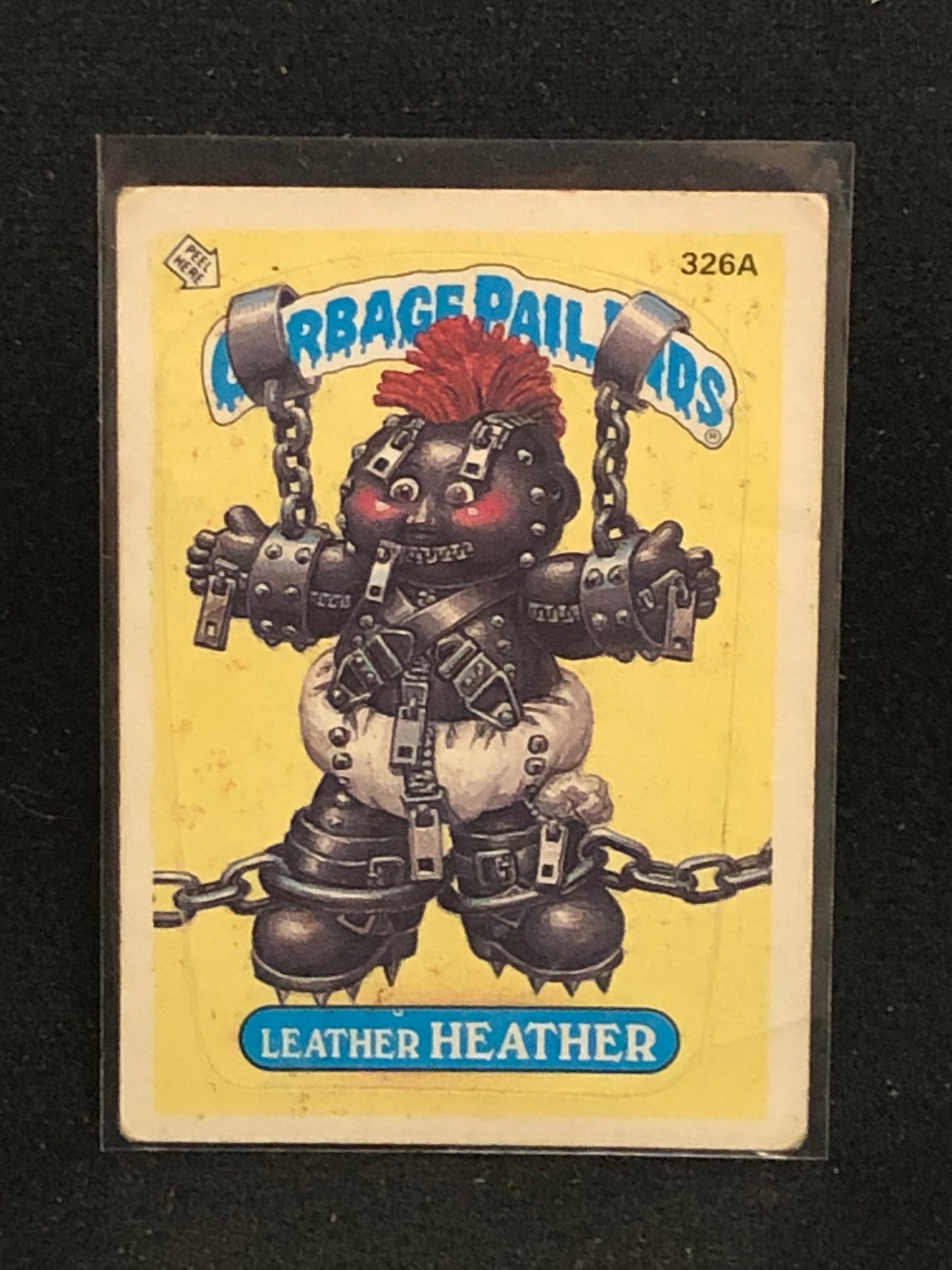 Garbage Pail Kids Original Series 8 (os8) 326a Leather Heather