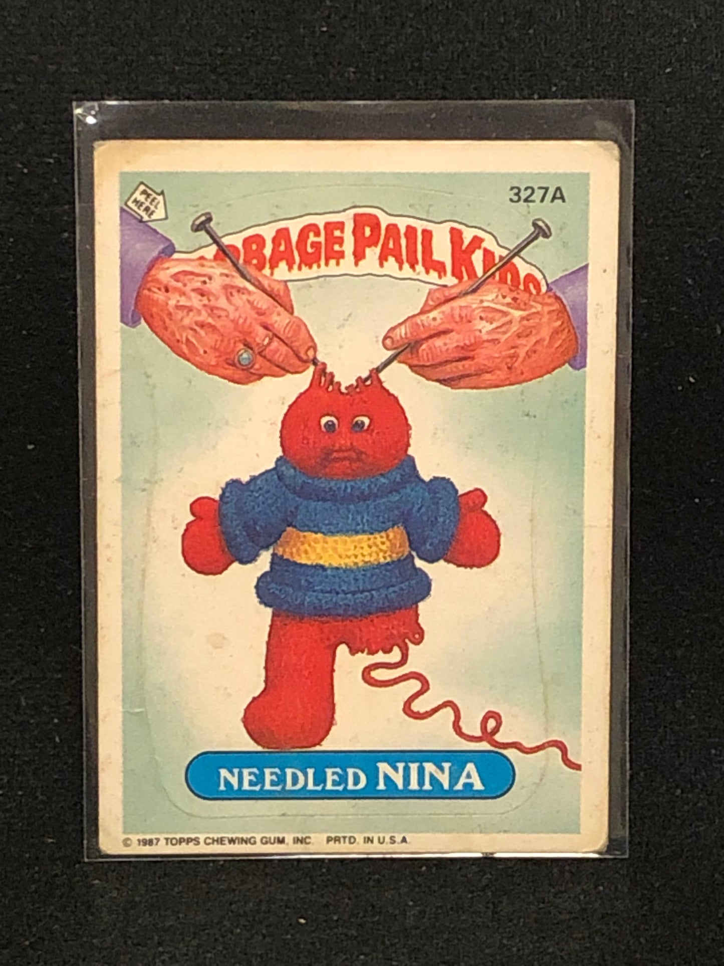 Garbage Pail Kids Original Series 8 (os8) 327a Needled Nina