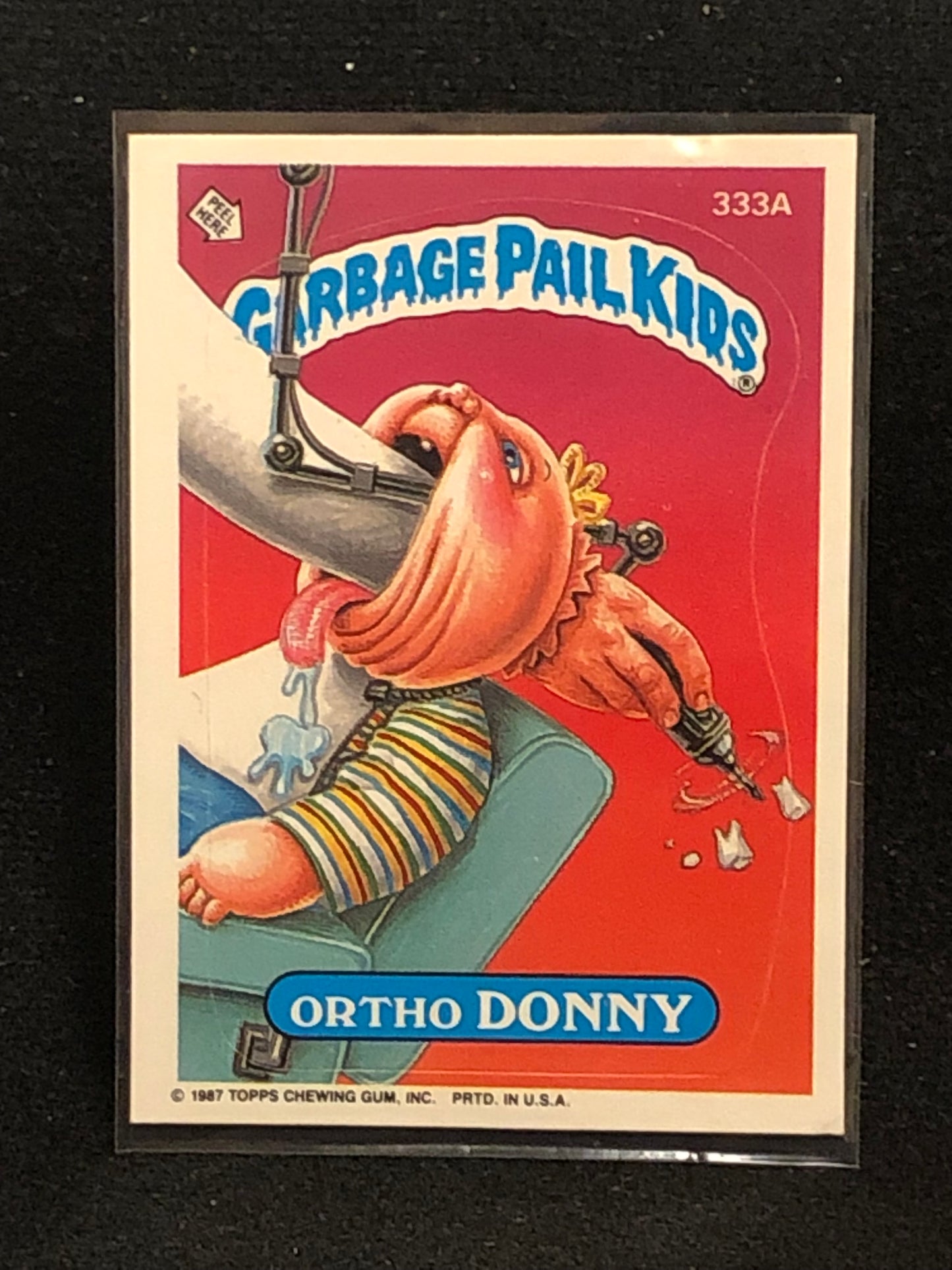 Garbage Pail Kids Original Series 8 (os8) 333a Ortho Donny