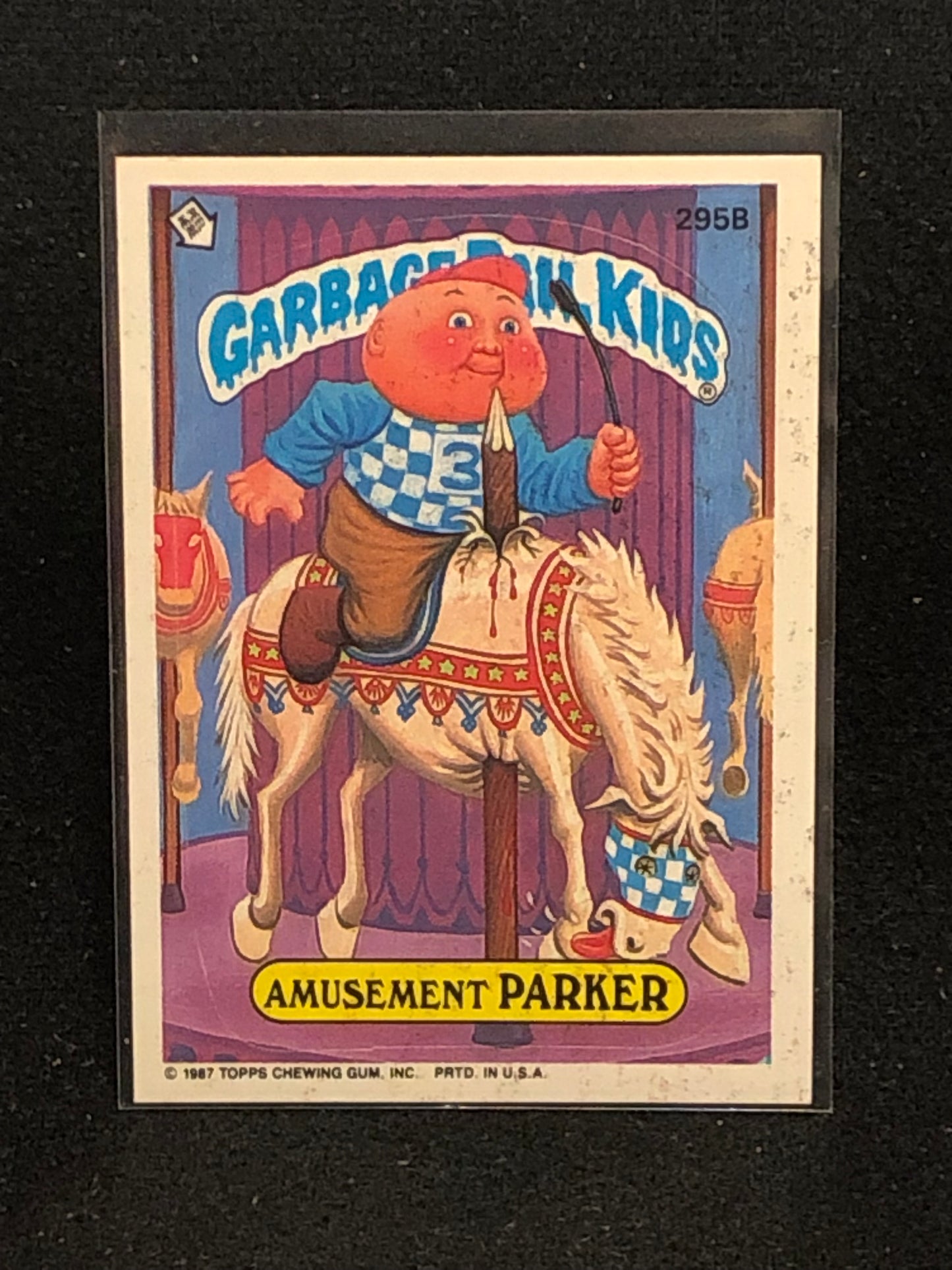 Garbage Pail Kids Original Series 8 (os8) 295b Amusement Parker