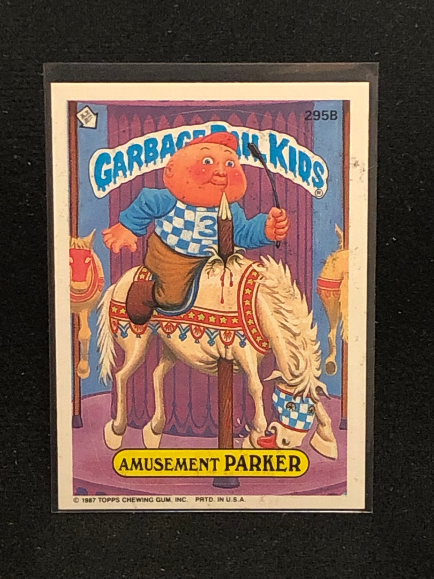 Garbage Pail Kids Original Series 8 (os8) 295b Amusement Parker