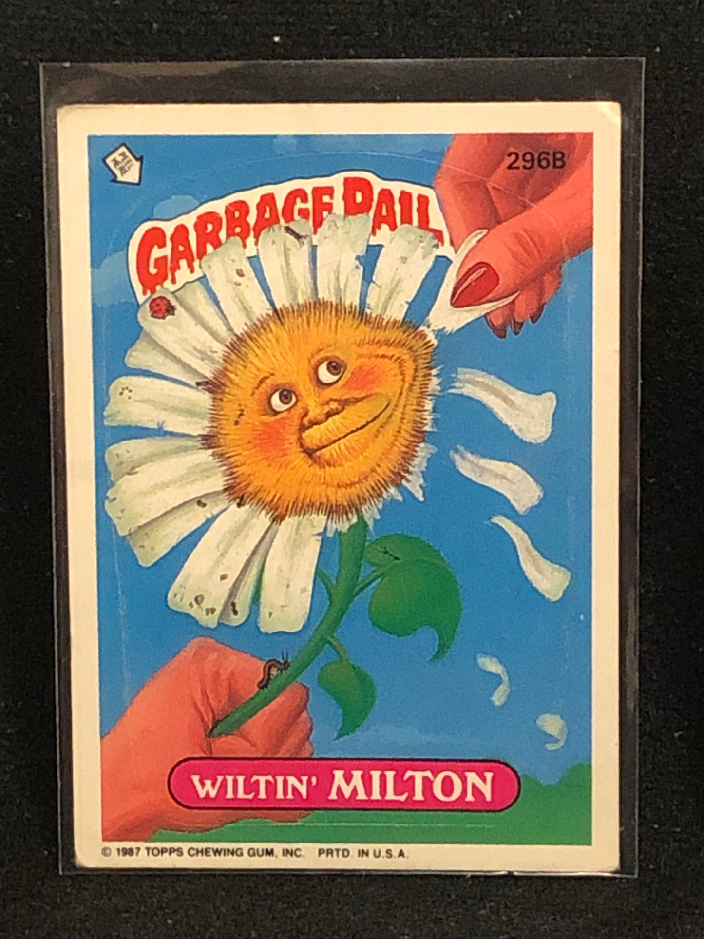 Garbage Pail Kids Original Series 8 (os8) 296b Wiltin Milton