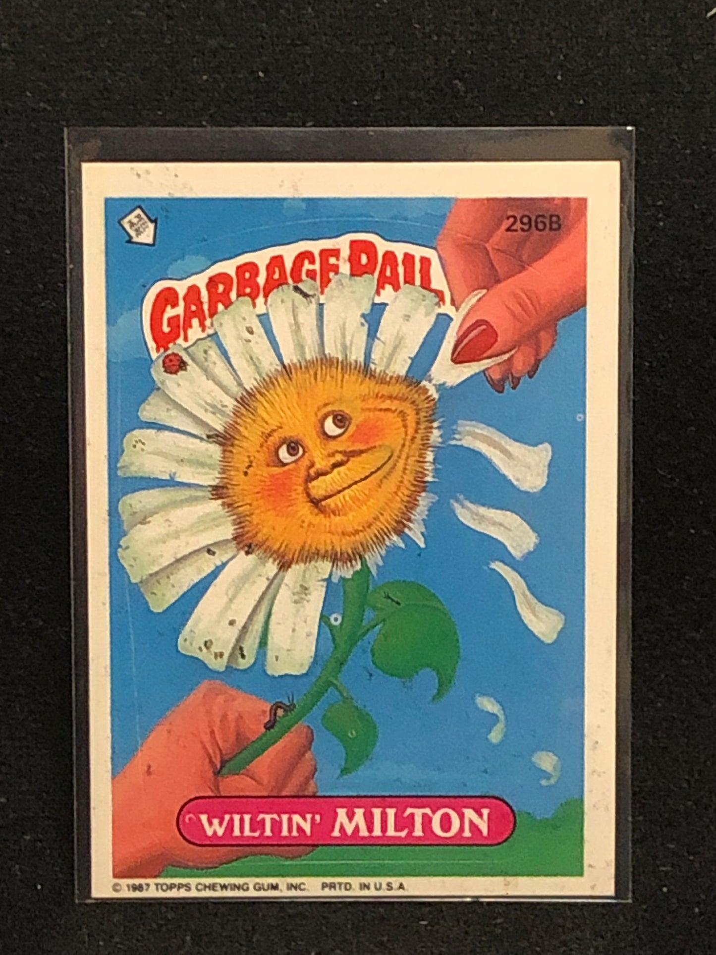 Garbage Pail Kids Original Series 8 (os8) 296b Wiltin Milton