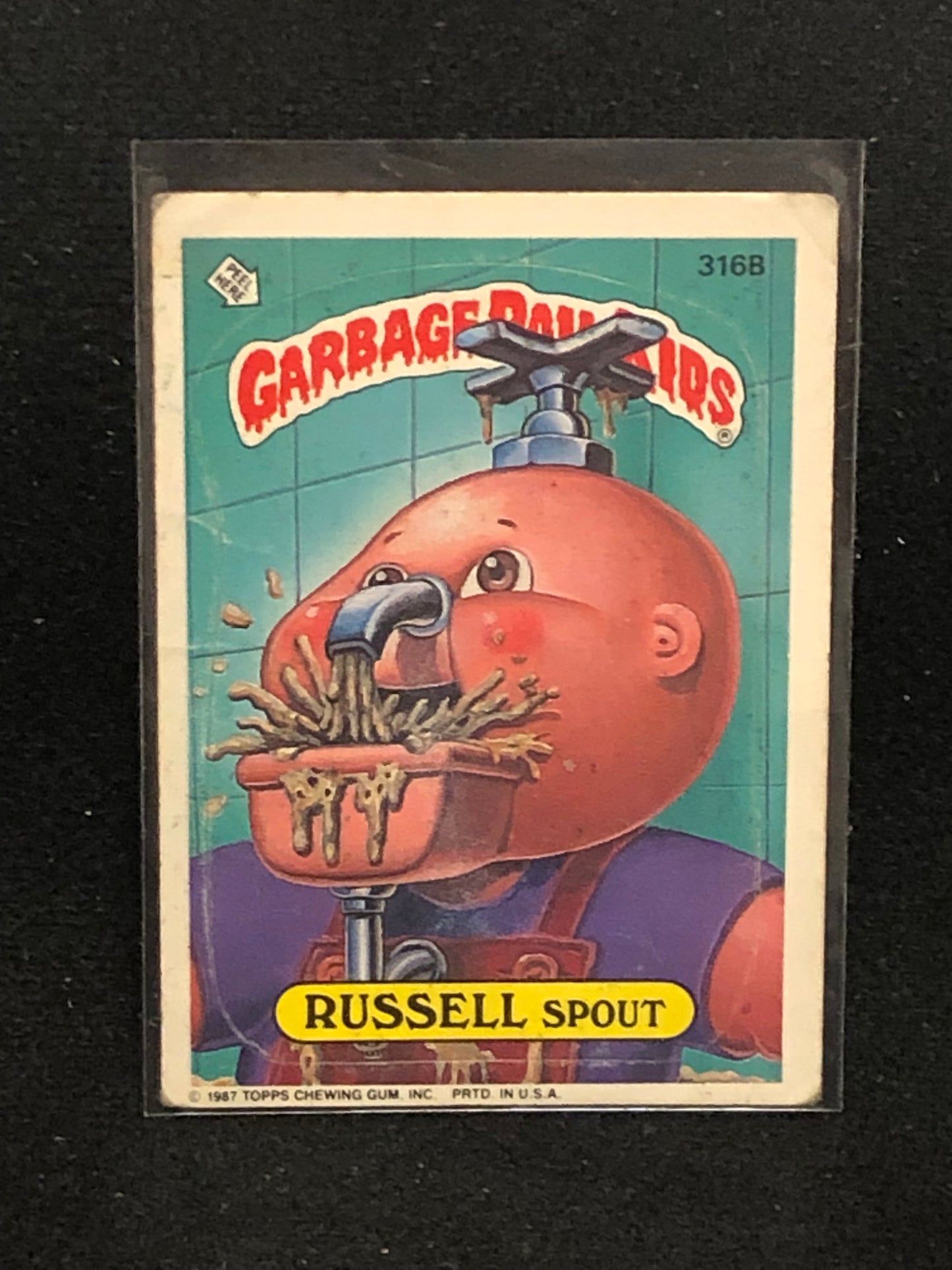 Garbage Pail Kids Original Series 8 (os8) 316b Russell Spout