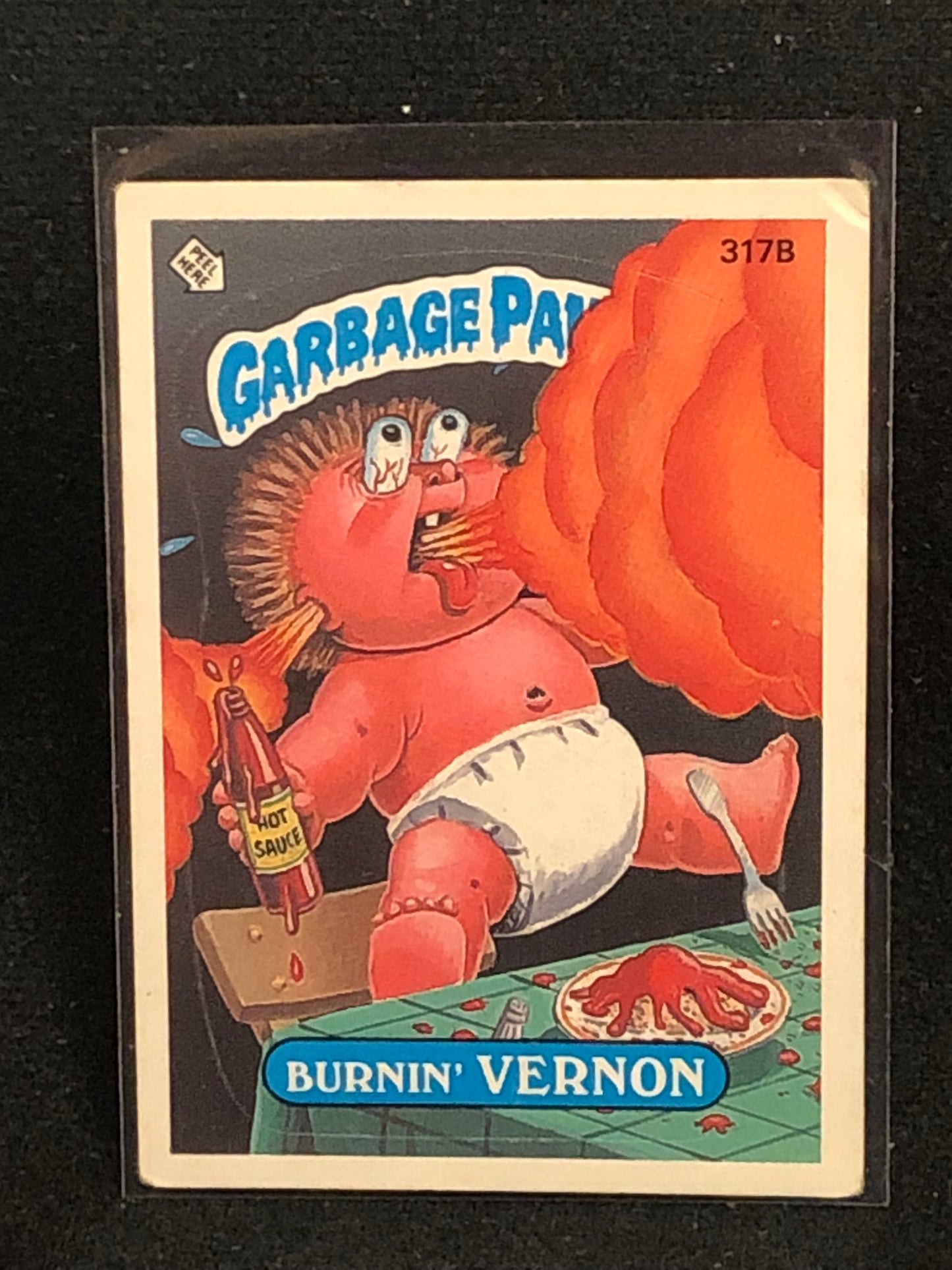 Garbage Pail Kids Original Series 8 (os8) 317b Burnin Vernon