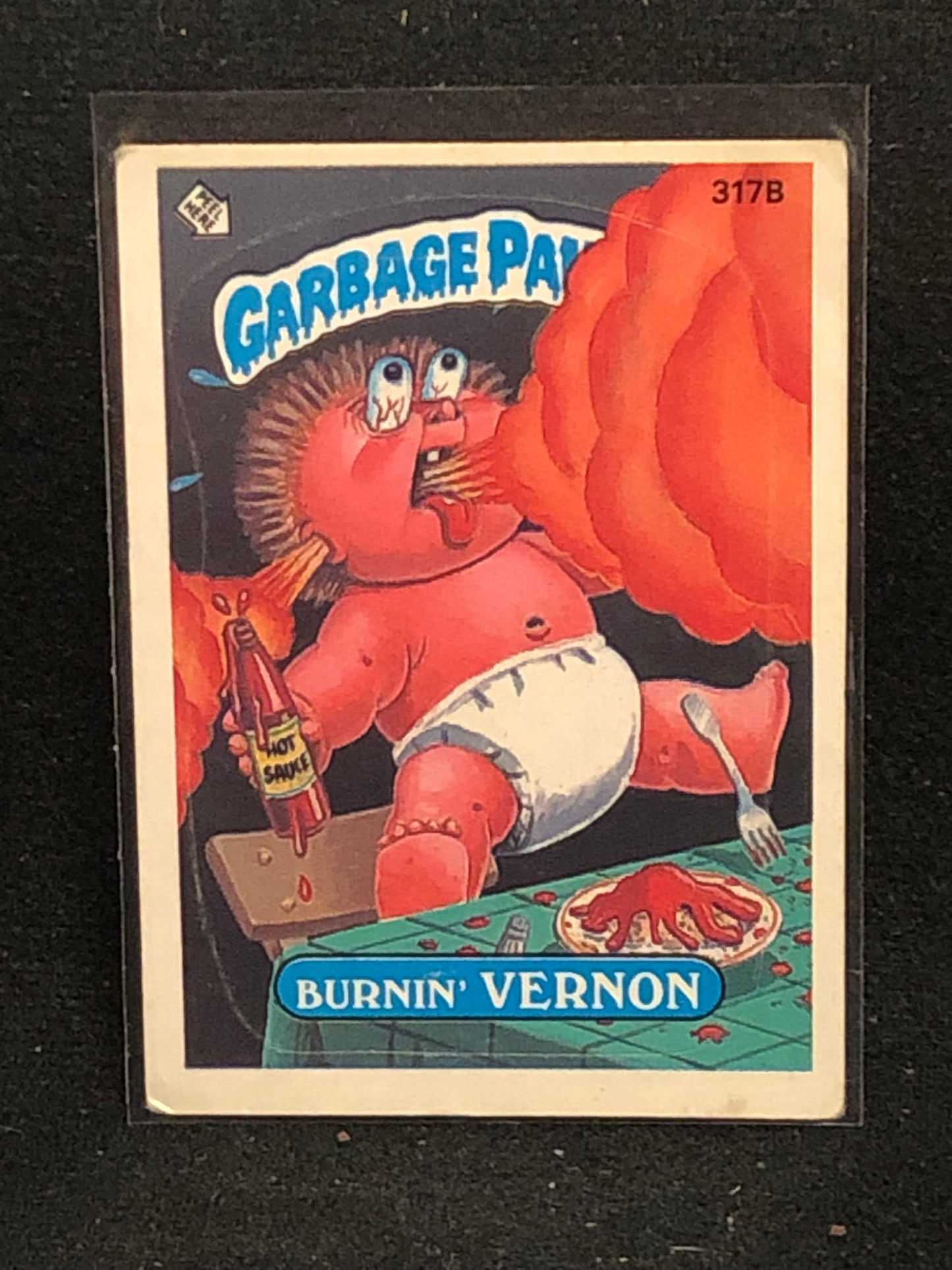 Garbage Pail Kids Original Series 8 (os8) 317b Burnin Vernon