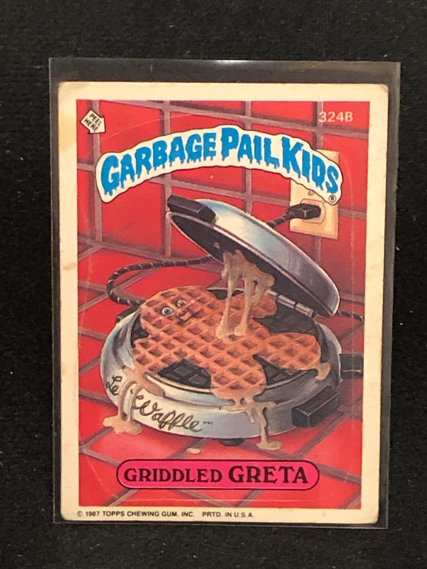 Garbage Pail Kids Original Series 8 (os8) 324b Griddled Greta