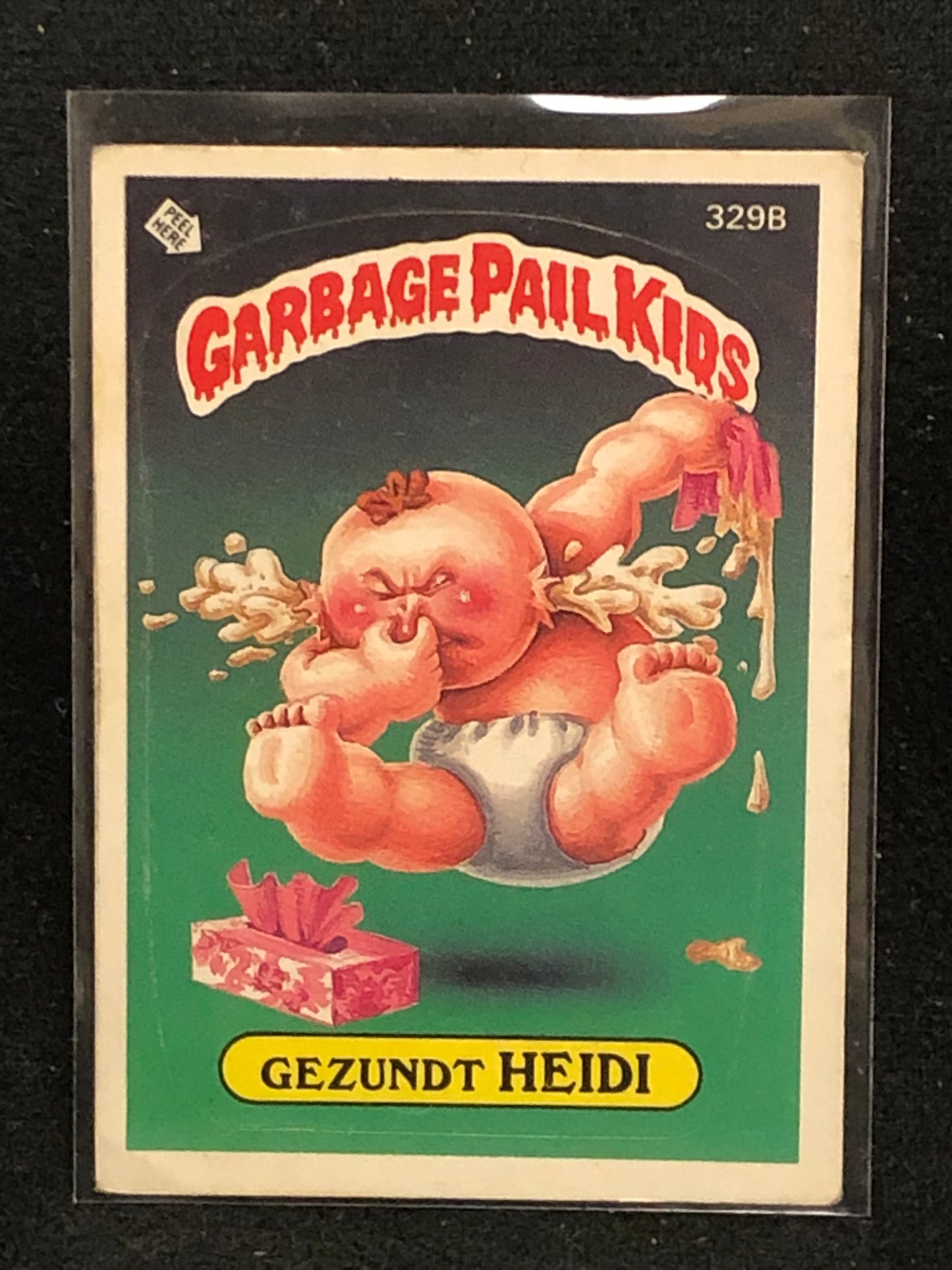 Garbage Pail Kids Original Series 8 (os8) 329b Gezundt Heidi