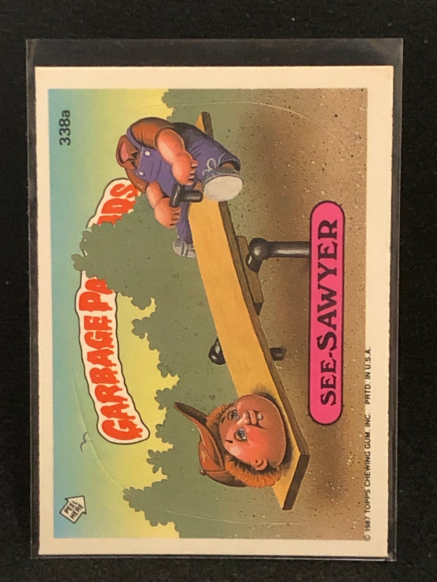 Garbage Pail Kids Original Series 9 (os9) 338a See Sawyer