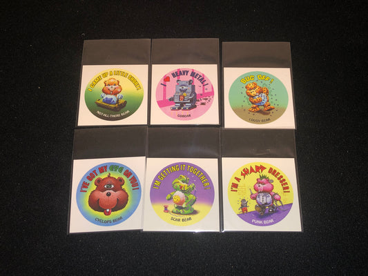 Garbage Pail Kids Battle Of The Bands (BOTB) 6 Card Gross Bears Insert Set