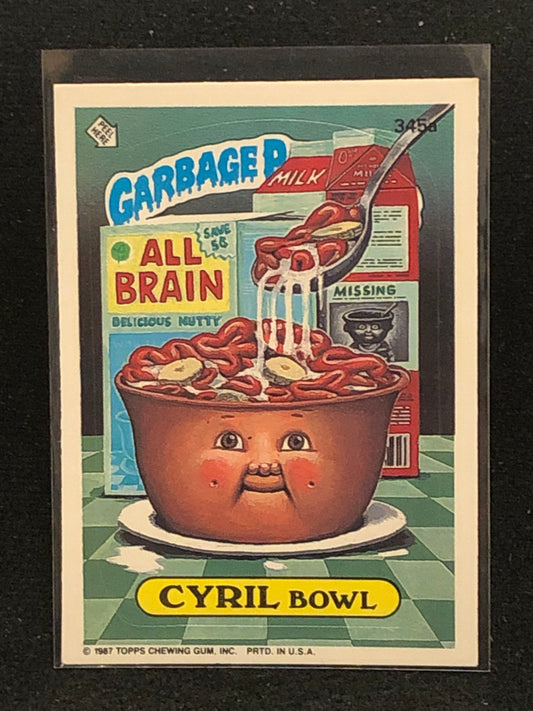 Garbage Pail Kids Original Series 9 (os9) 345a Cyril Bowl