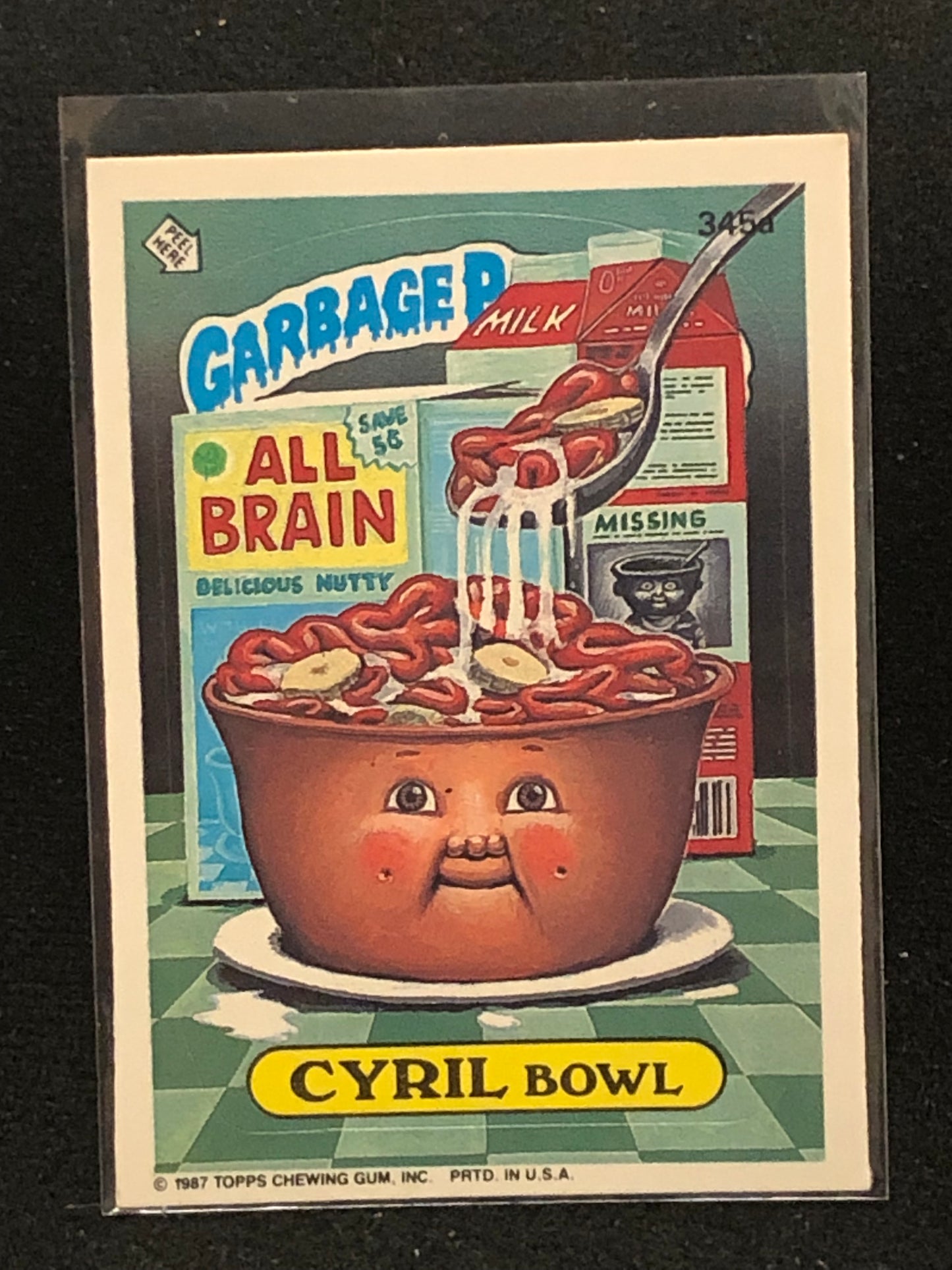 Garbage Pail Kids Original Series 9 (os9) 345a Cyril Bowl