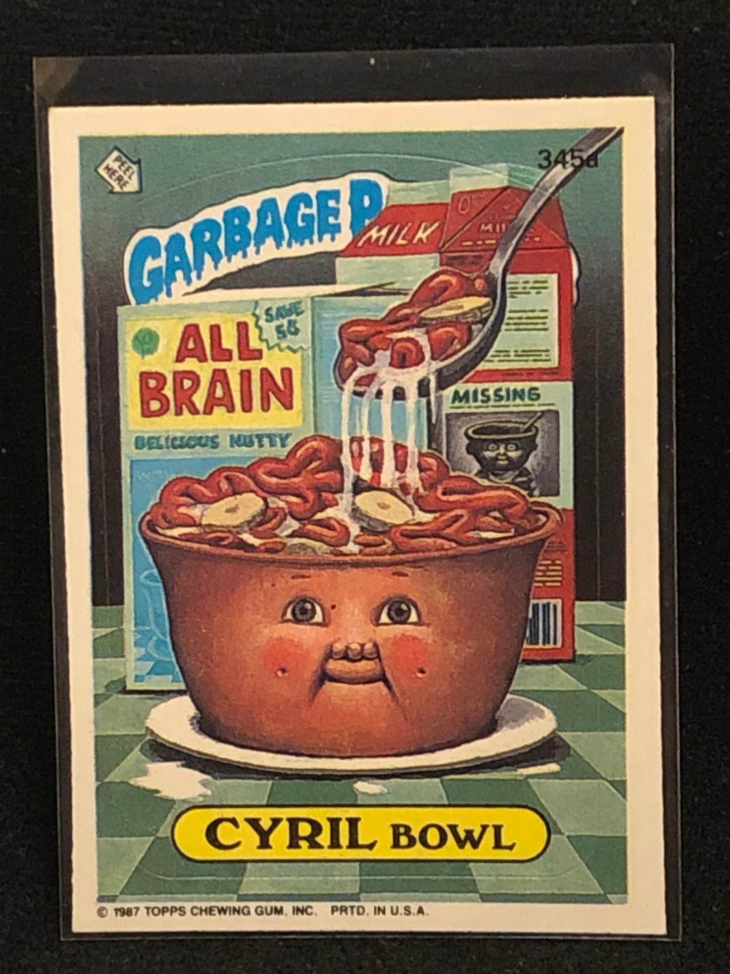 Garbage Pail Kids Original Series 9 (os9) 345a Cyril Bowl