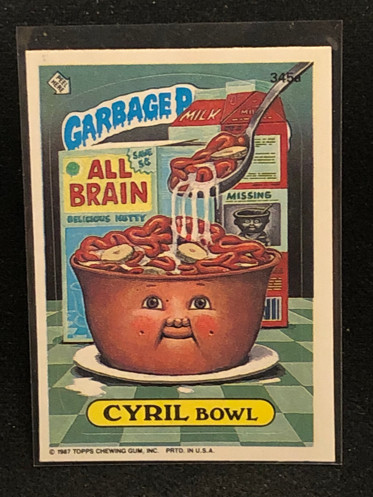 Garbage Pail Kids Original Series 9 (os9) 345a Cyril Bowl