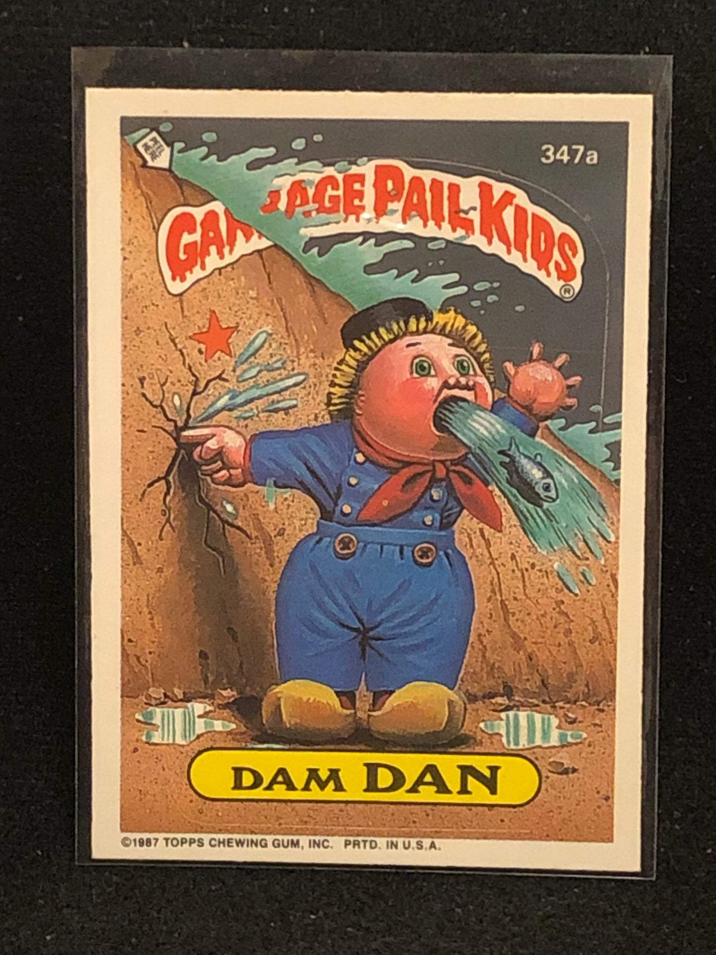 Garbage Pail Kids Original Series 9 (os9) 347a Dam Dan