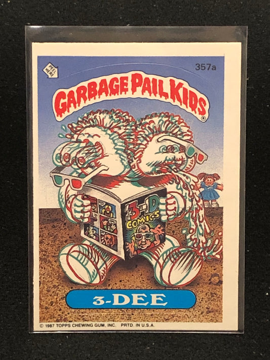 Garbage Pail Kids Original Series 9 (os9) 357a 3-Dee