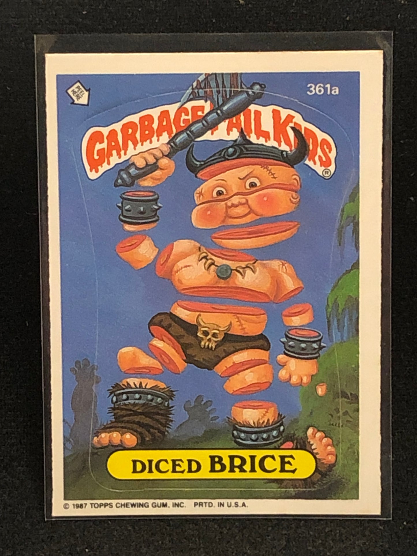 Garbage Pail Kids Original Series 9 (os9) 361a Diced Brice