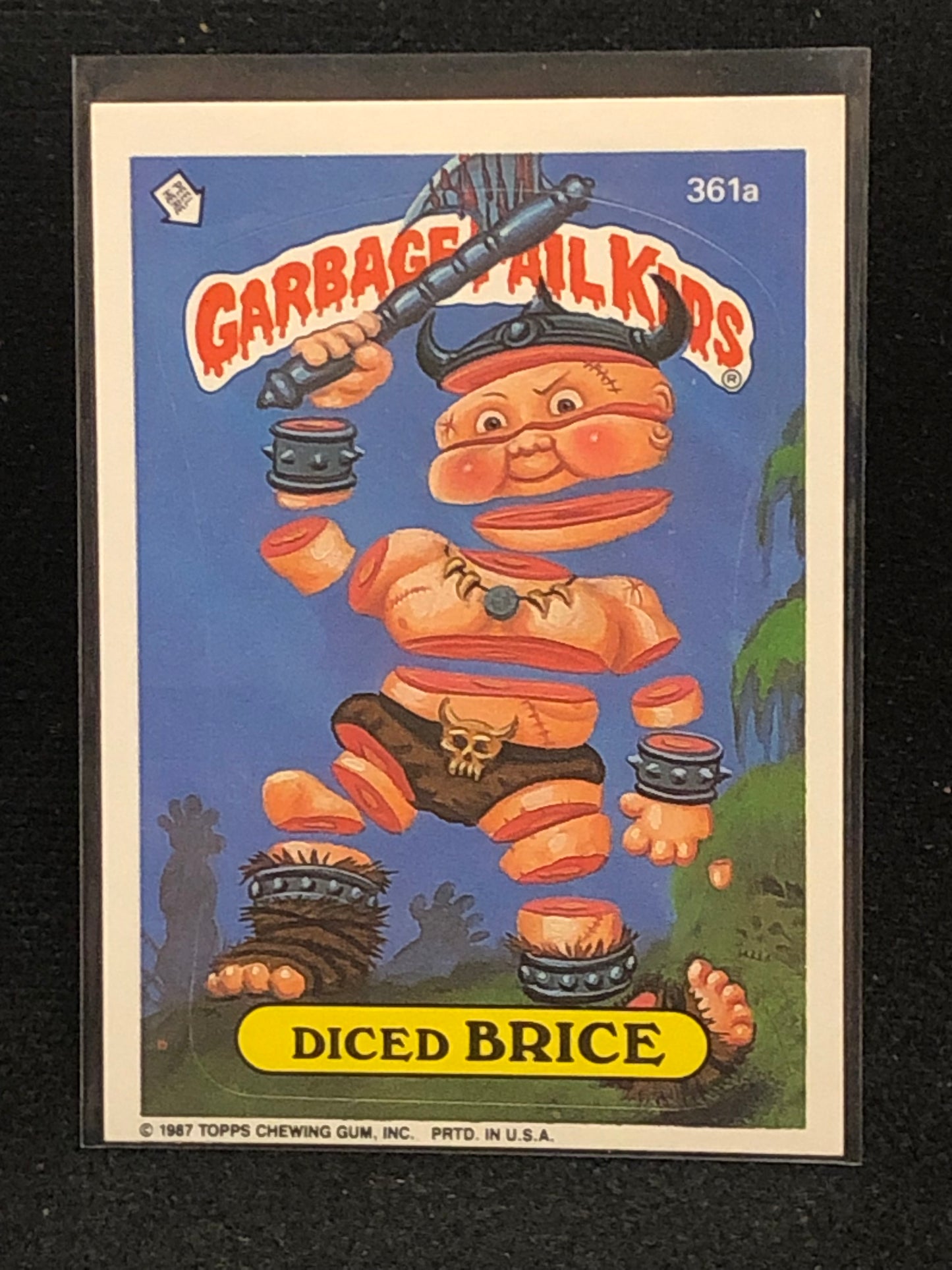 Garbage Pail Kids Original Series 9 (os9) 361a Diced Brice