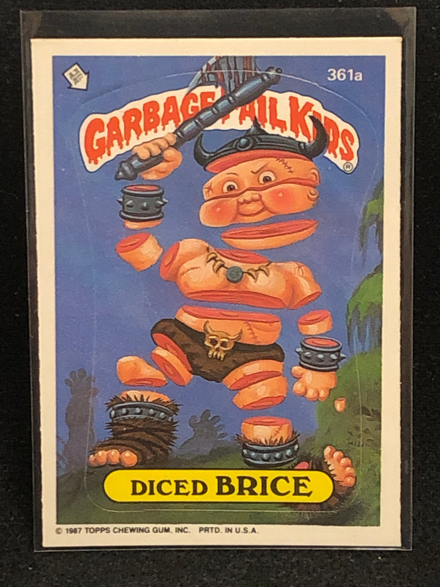 Garbage Pail Kids Original Series 9 (os9) 361a Diced Brice