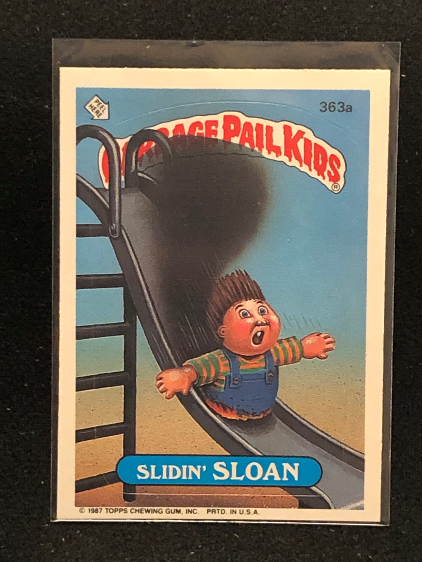 Garbage Pail Kids Original Series 9 (os9) 363a Slidin Sloan