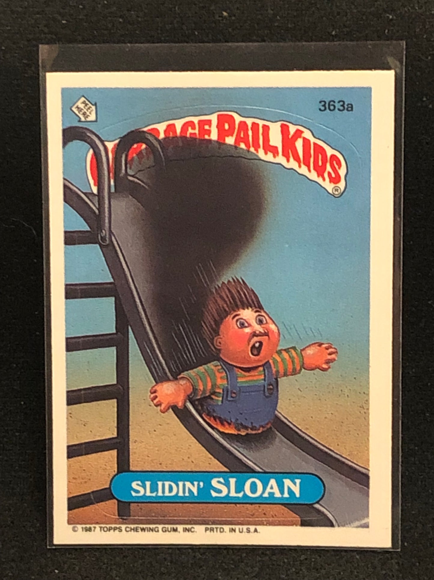 Garbage Pail Kids Original Series 9 (os9) 363a Slidin Sloan