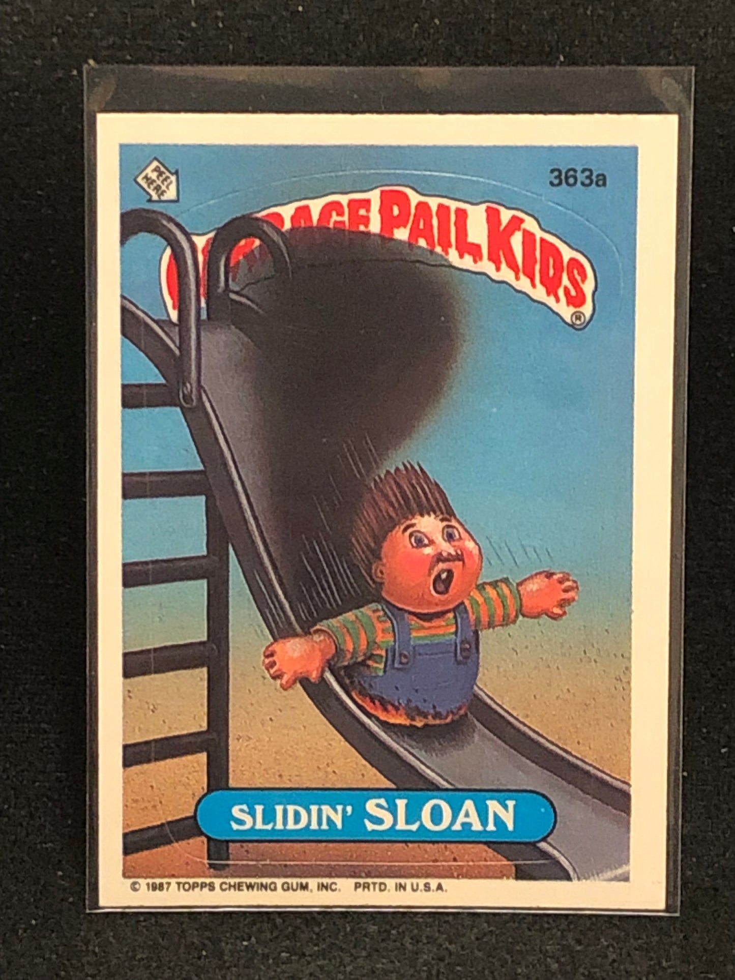 Garbage Pail Kids Original Series 9 (os9) 363a Slidin Sloan