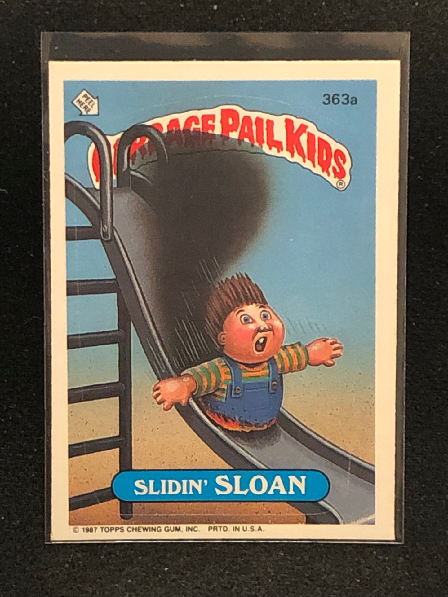 Garbage Pail Kids Original Series 9 (os9) 363a Slidin Sloan