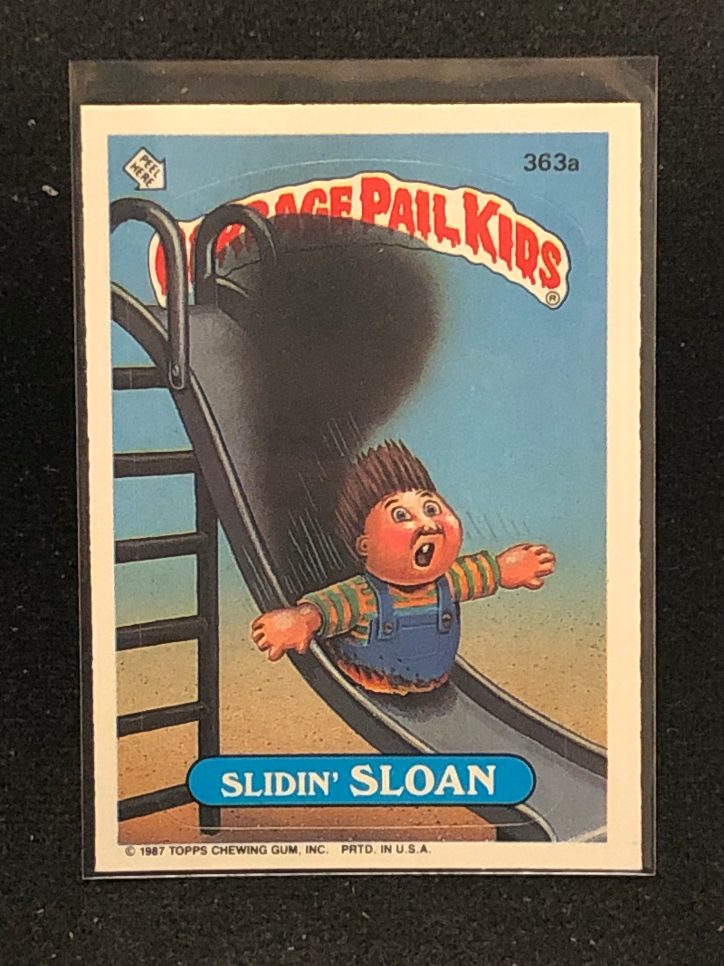 Garbage Pail Kids Original Series 9 (os9) 363a Slidin Sloan