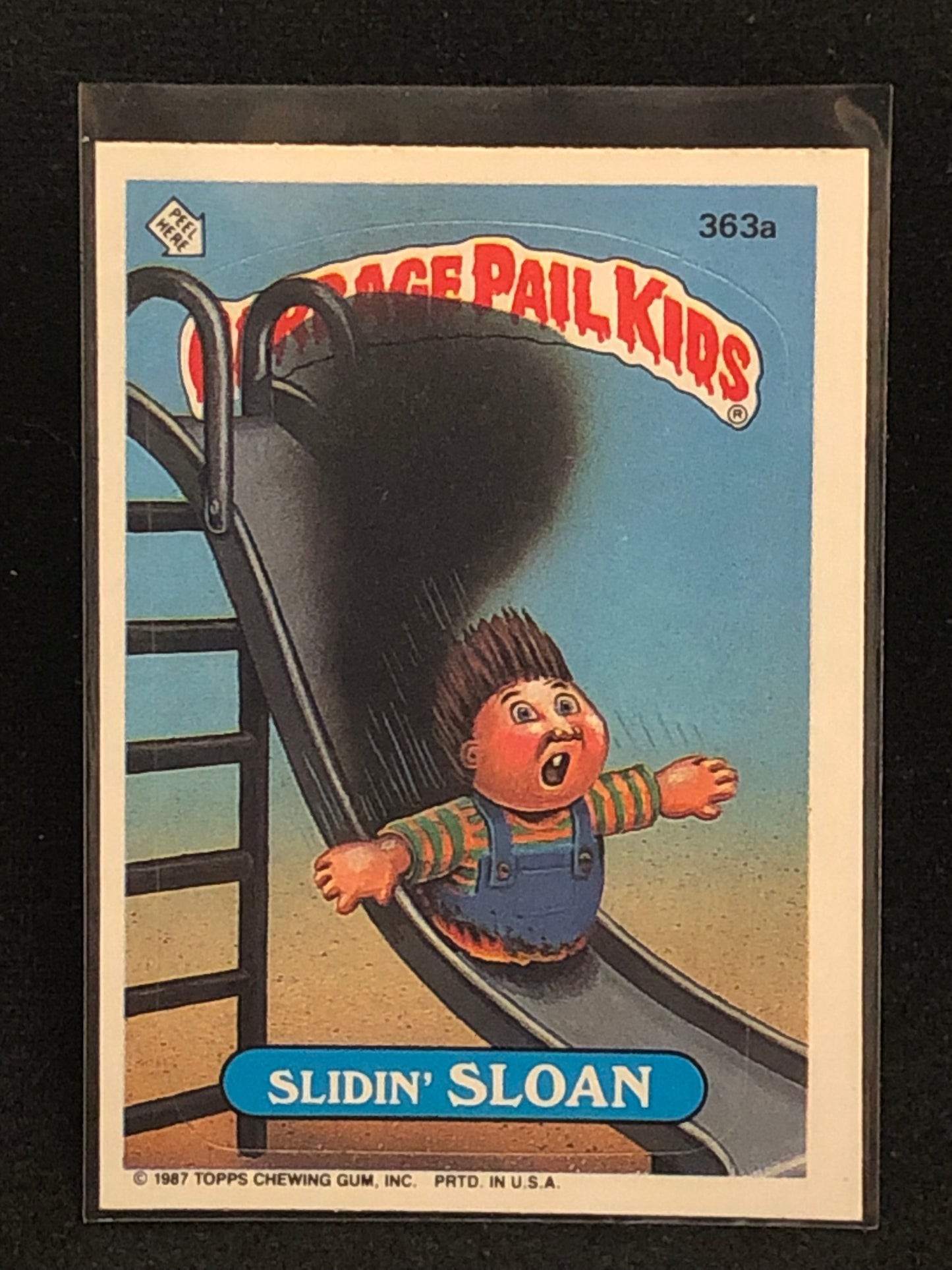 Garbage Pail Kids Original Series 9 (os9) 363a Slidin Sloan