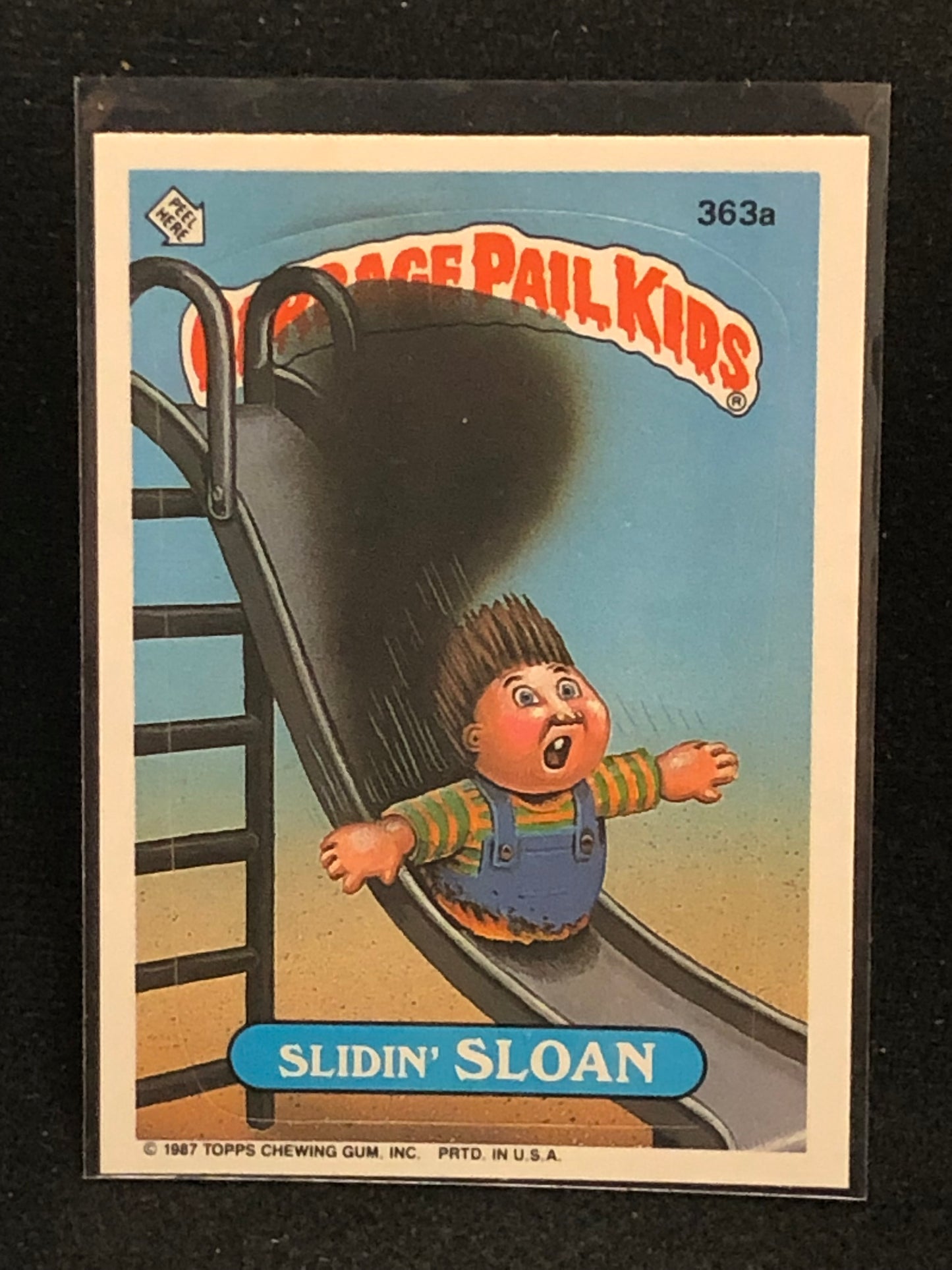 Garbage Pail Kids Original Series 9 (os9) 363a Slidin Sloan