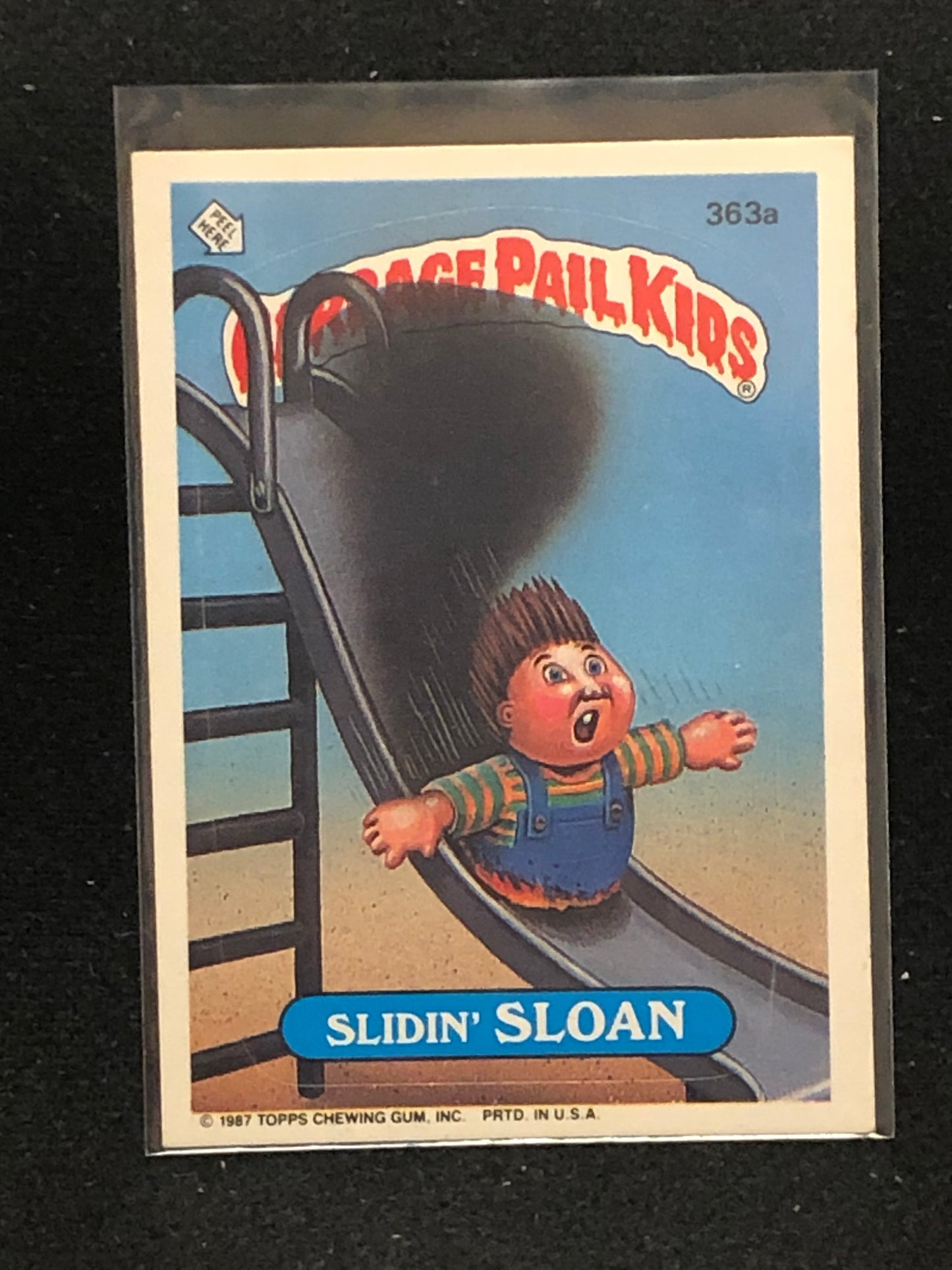 Garbage Pail Kids Original Series 9 (os9) 363a Slidin Sloan